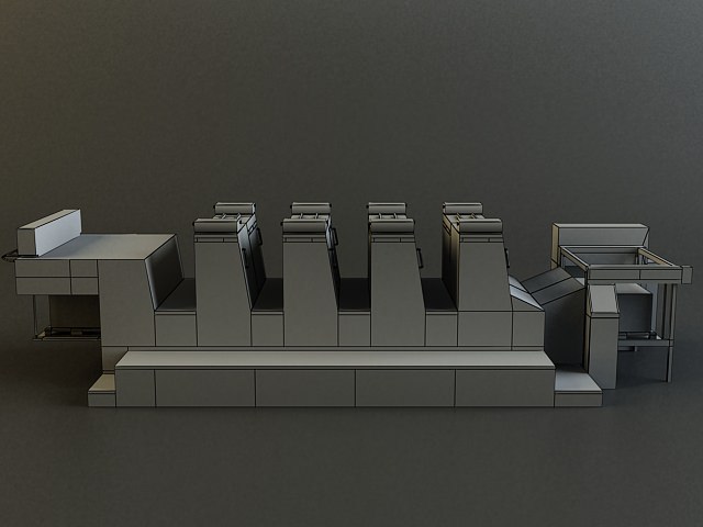 Offset Printer 3D model_1