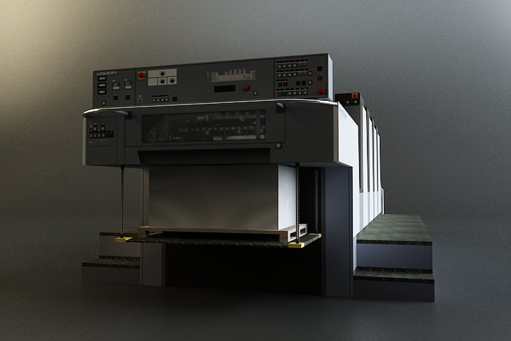 Offset Printer 3D model_5