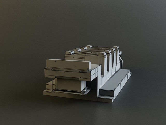 Offset Printer 3D model_4