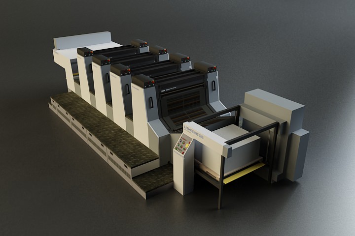 Offset Printer 3D model_3