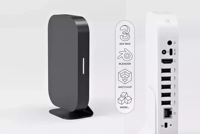 Google Meet Series One Compute System - ASUS Mimi PC 3D model