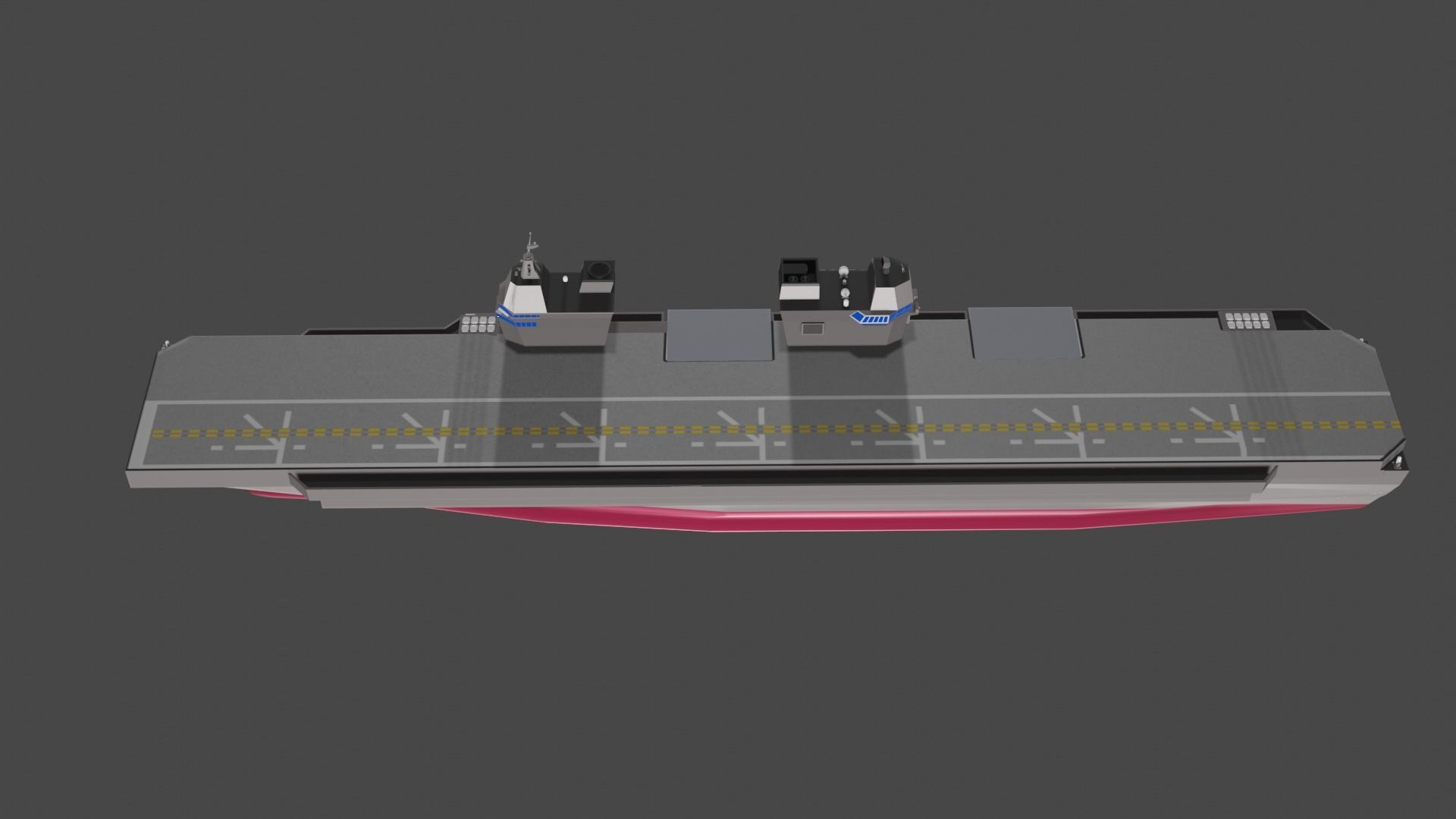 CVX - Korean Light Aircraft Carrier Business Low-poly 3D model_7