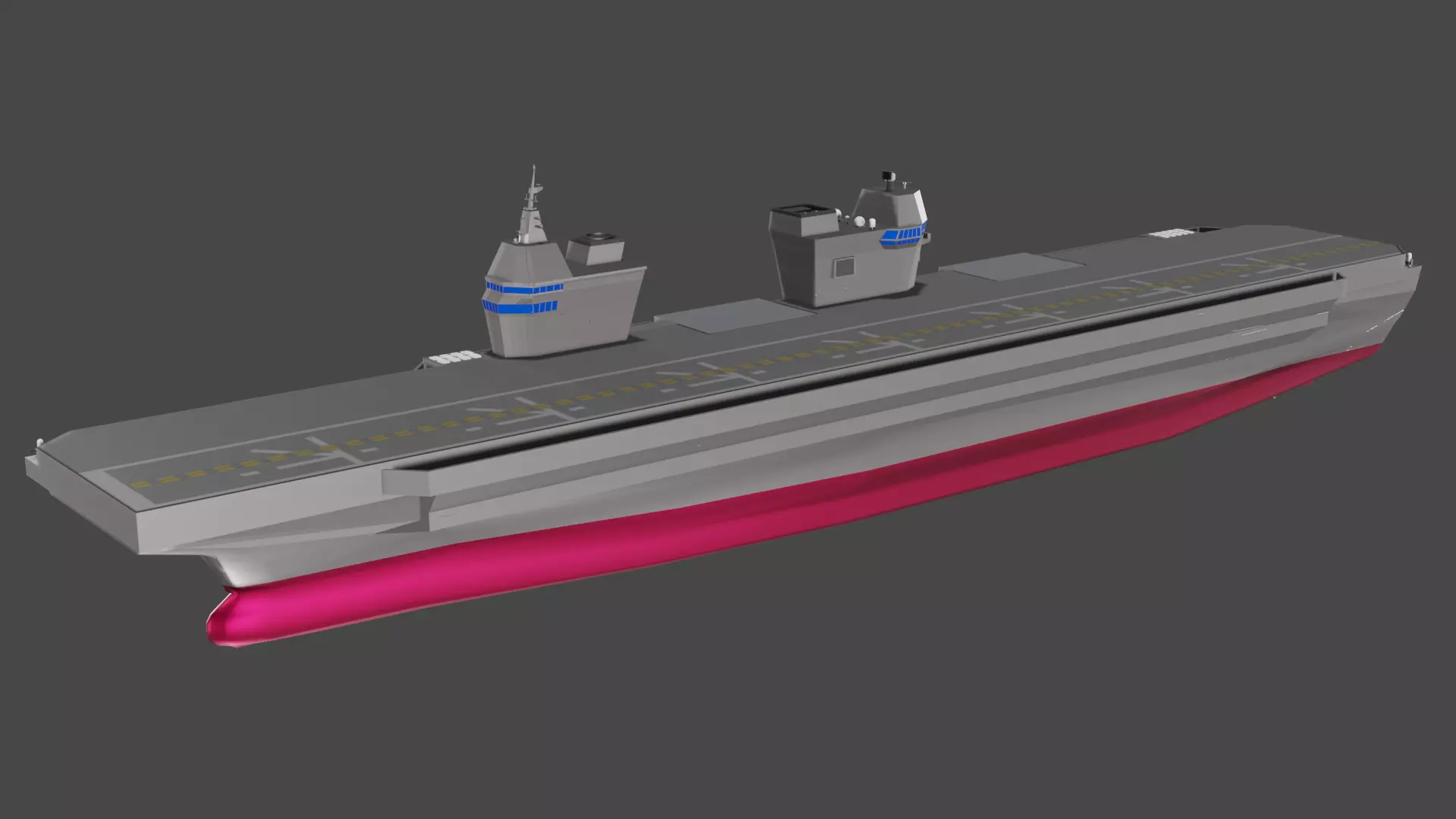 CVX - Korean Light Aircraft Carrier Business Low-poly 3D model_0