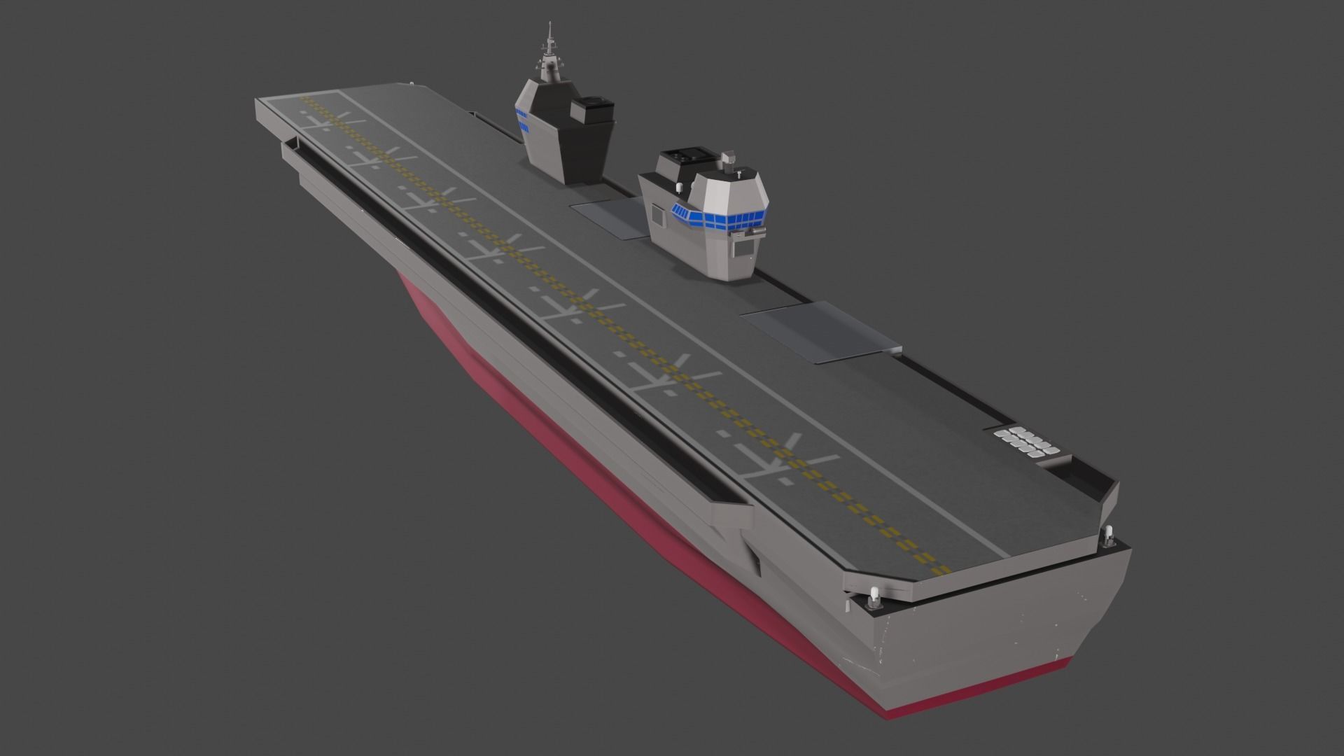 CVX - Korean Light Aircraft Carrier Business Low-poly 3D model_9