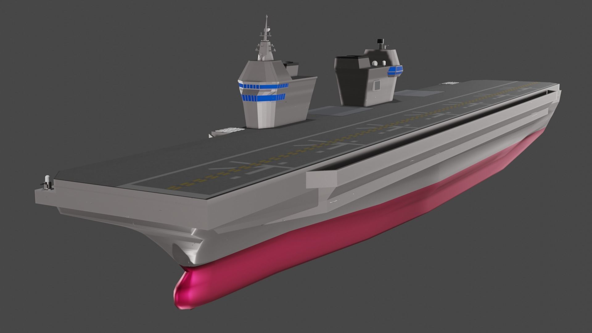 CVX - Korean Light Aircraft Carrier Business Low-poly 3D model_8