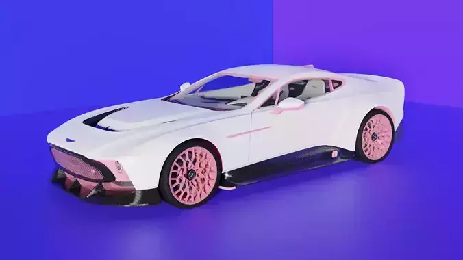 3d car aston martin sports