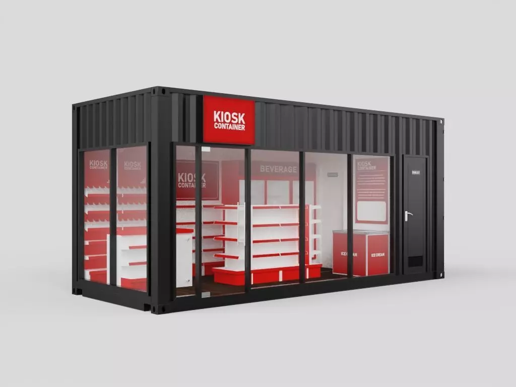Kiosk Container Design Ideas 3D model_0