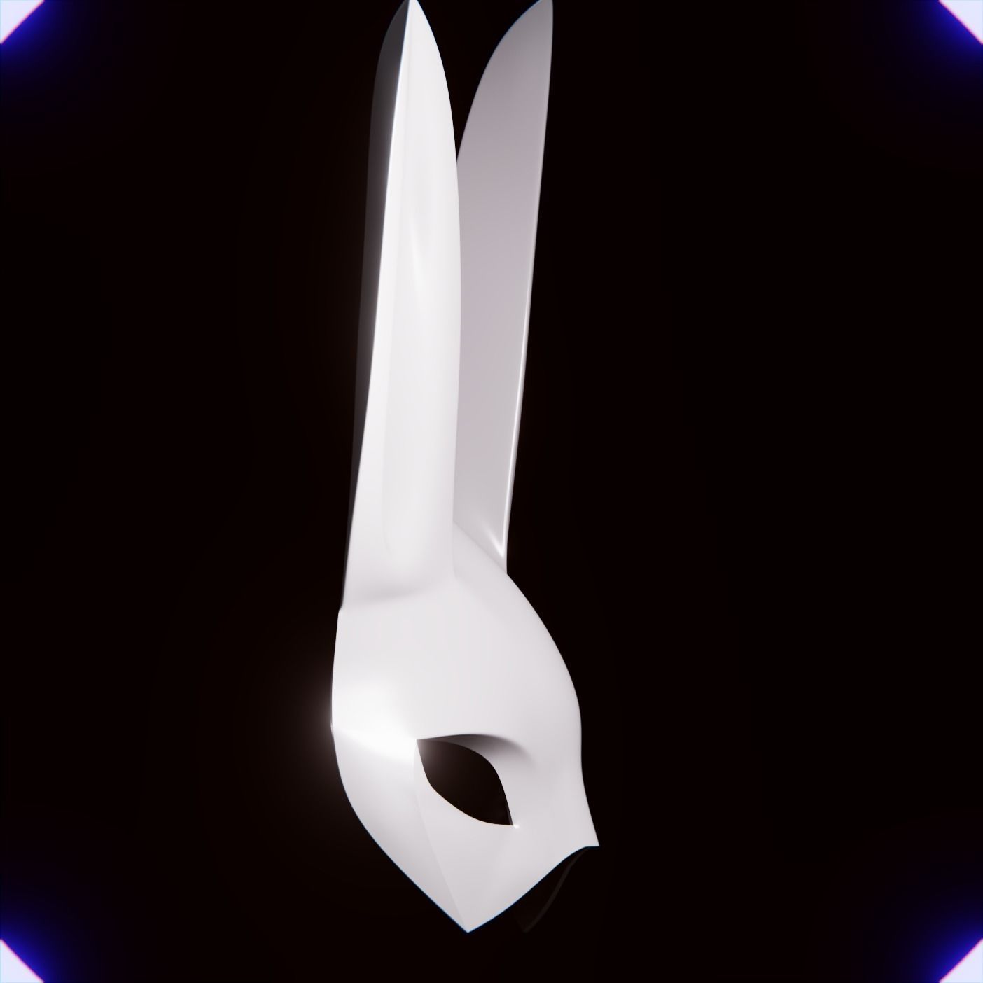 RABBIT MASK v1 3D print model_2