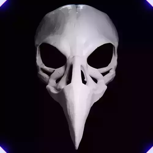 RAVEN SKULL MASK Free 3D print model