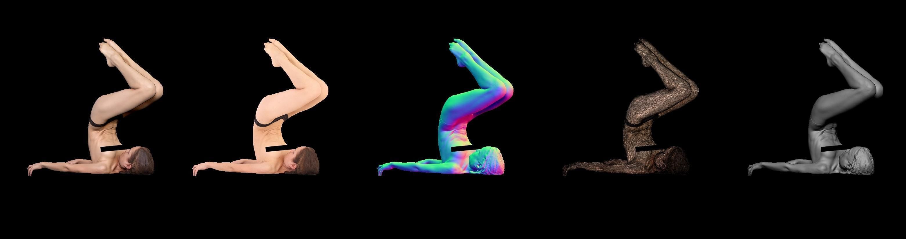 Female Scan - Sylph Artistic Pose 315 3D model_1