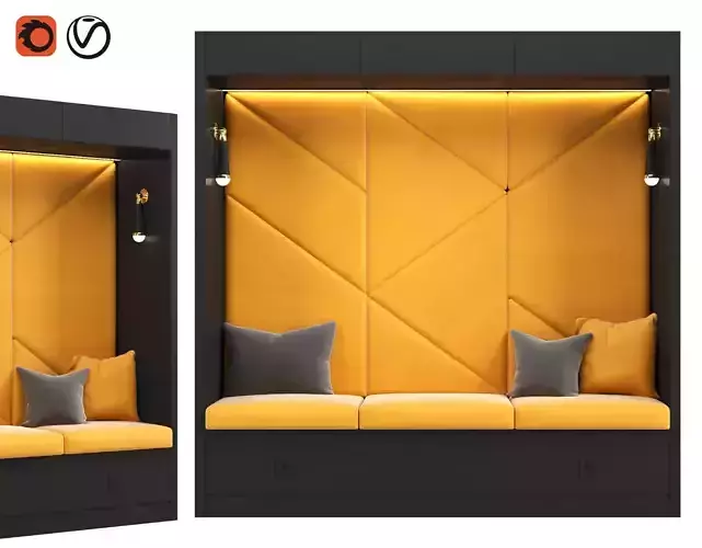 Restaurant and Office Lobi Seating 10 3D model