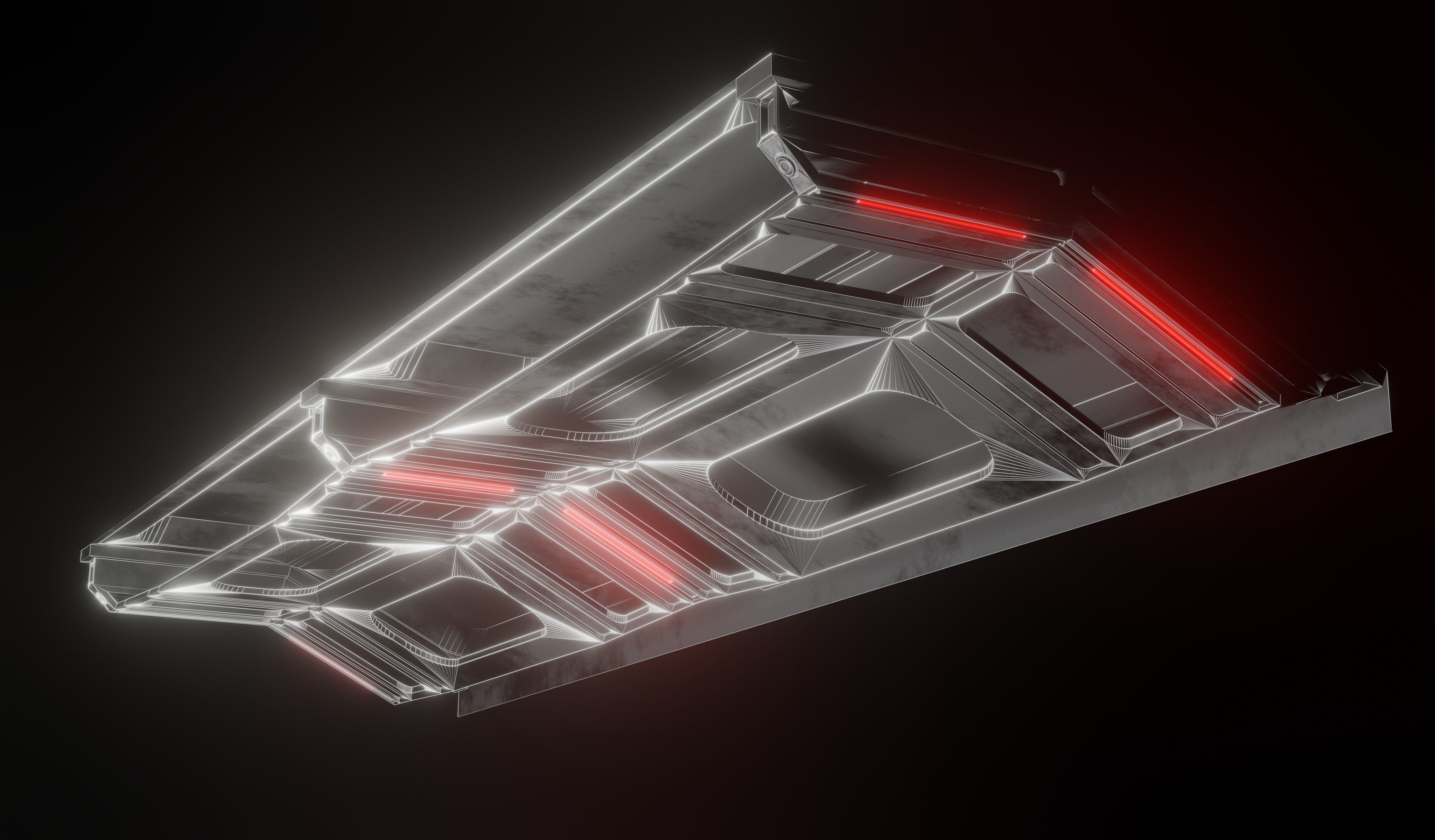 Sci-fi laboratory work room 3D model_5