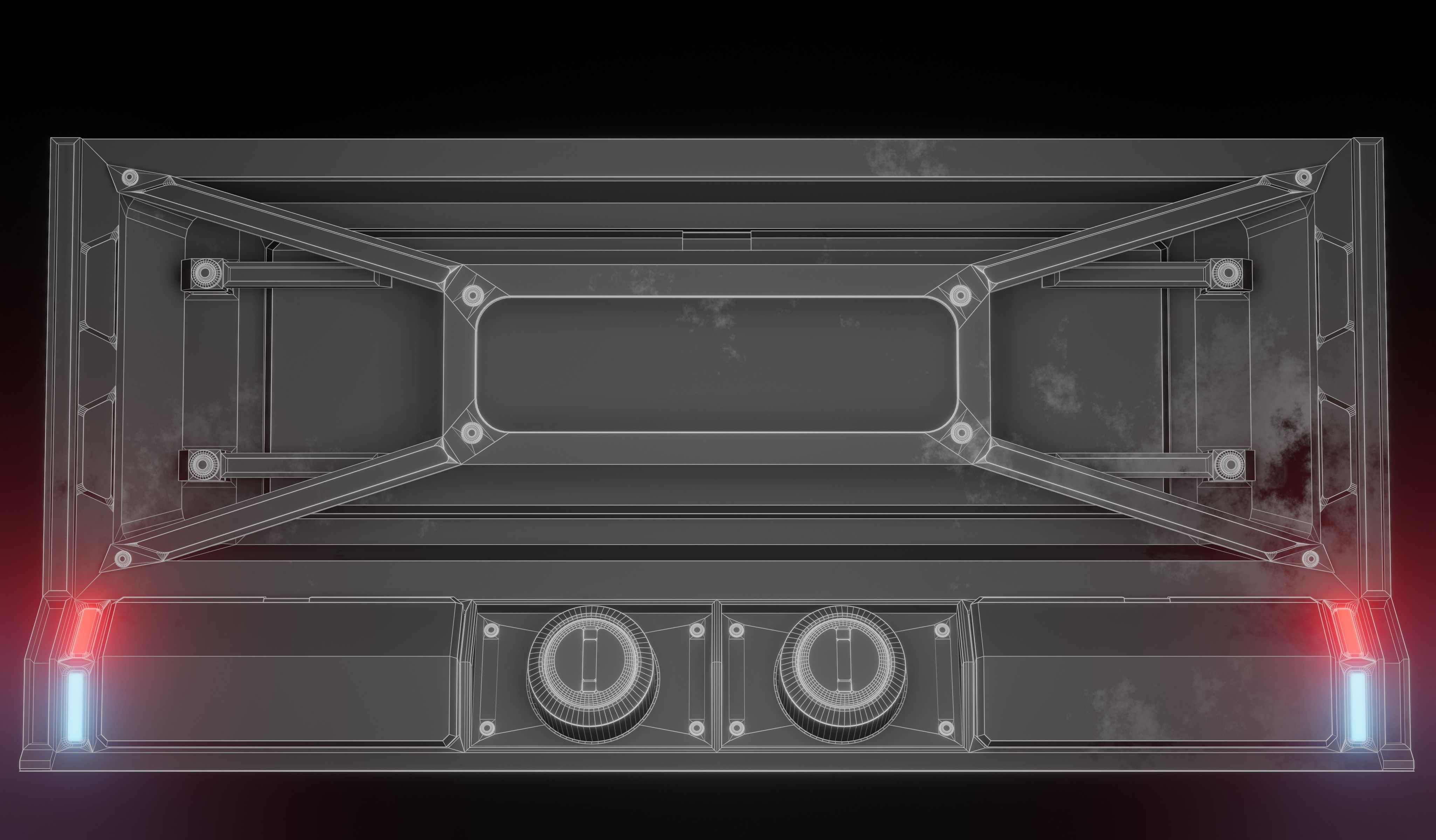 Sci-fi laboratory work room 3D model_8