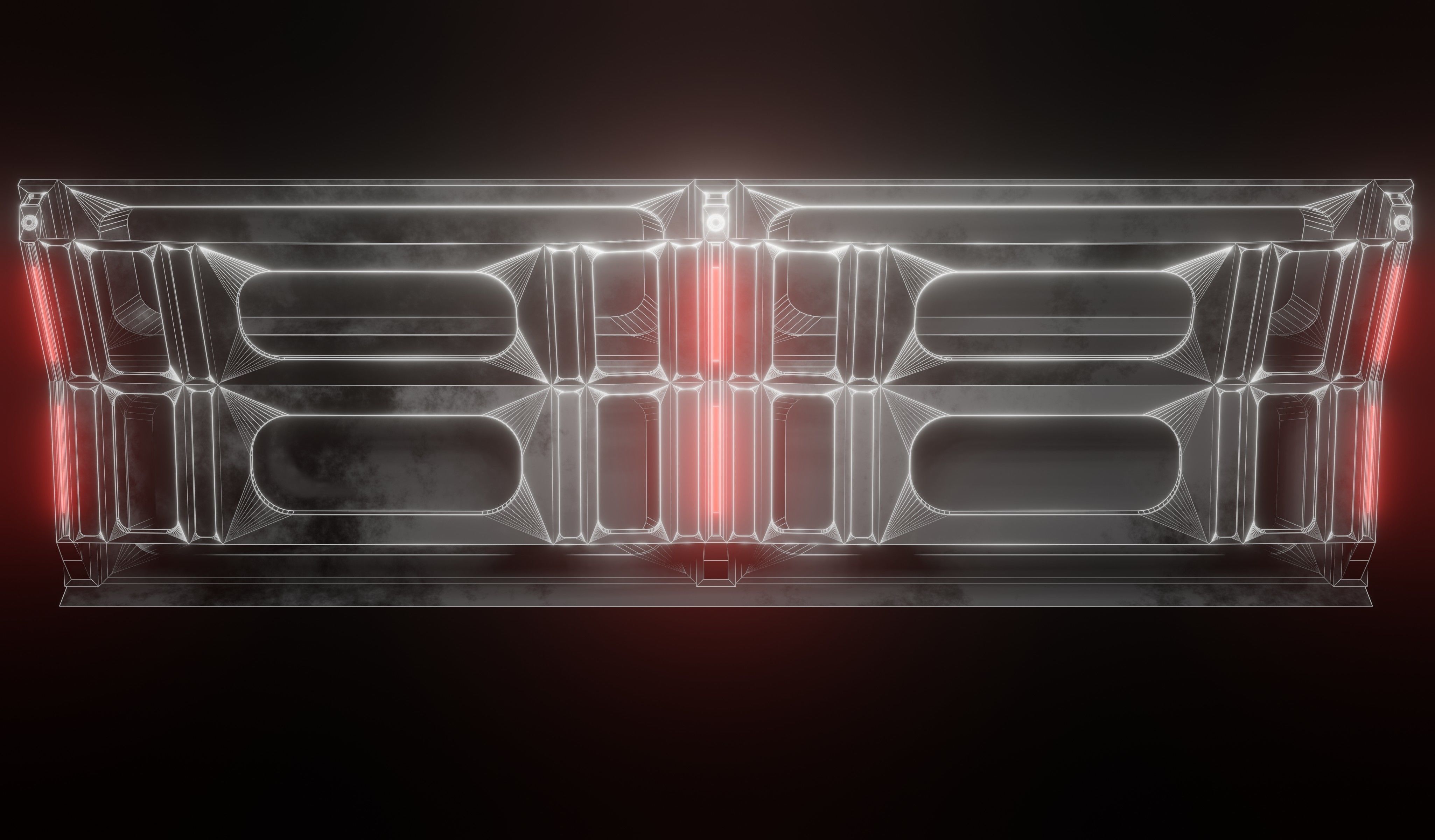 Sci-fi laboratory work room 3D model_4