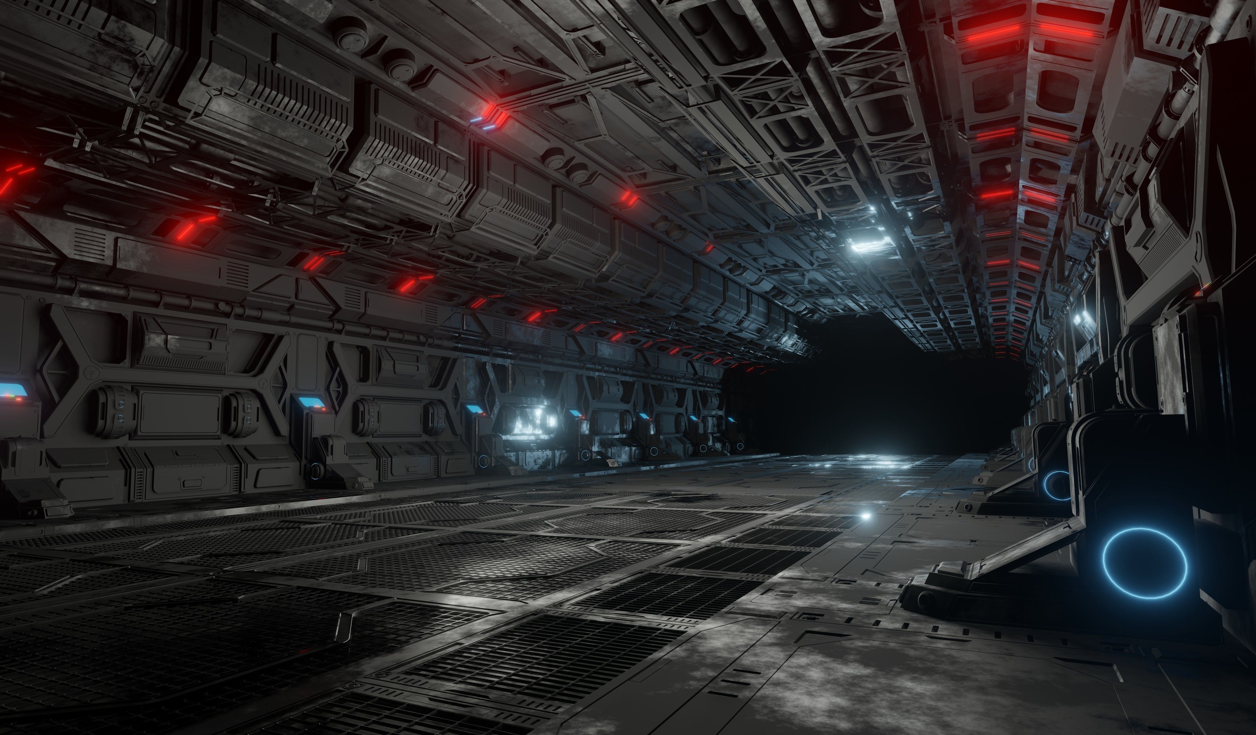 Sci-fi laboratory work room 3D model_22