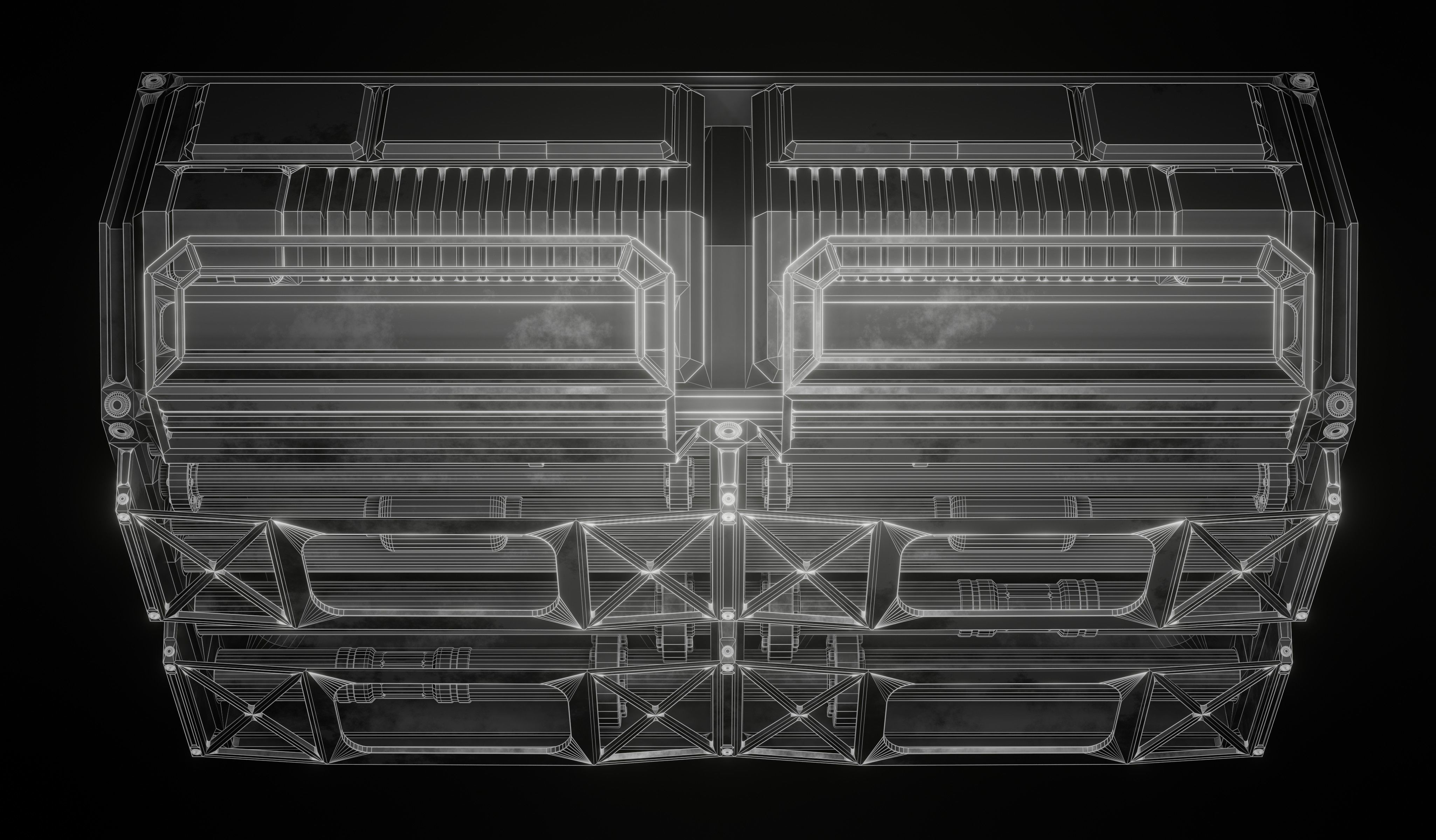 Sci-fi laboratory work room 3D model_6