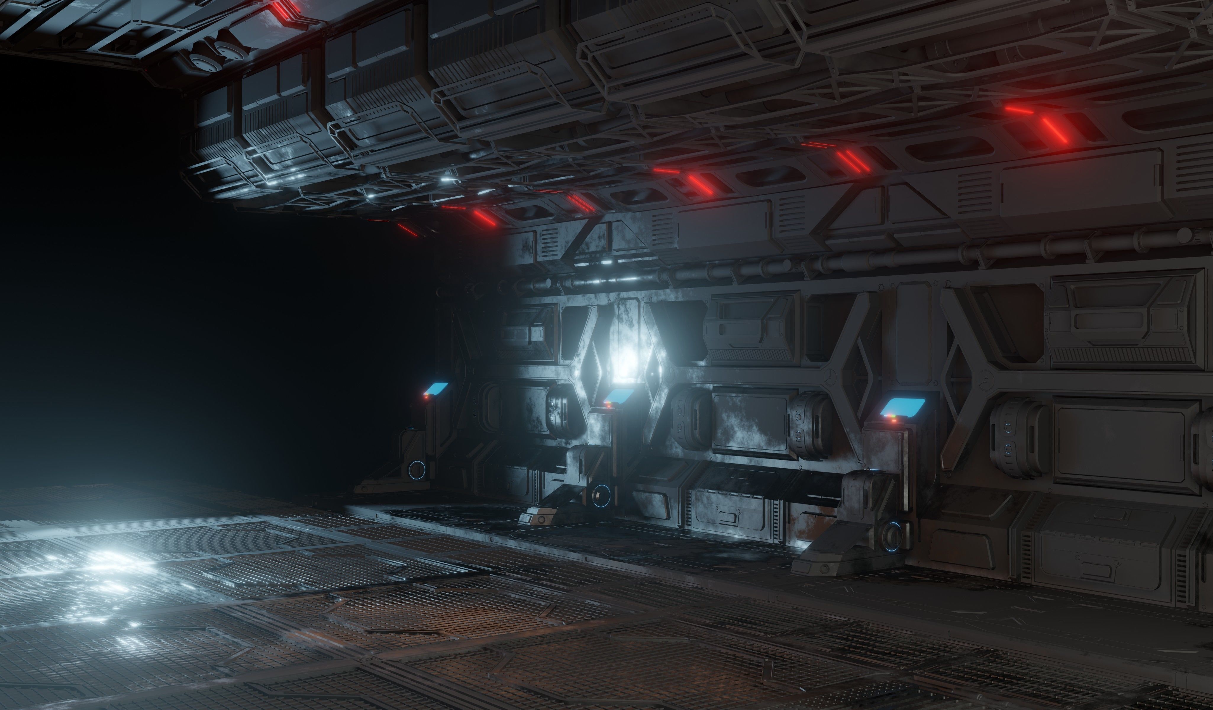 Sci-fi laboratory work room 3D model_16