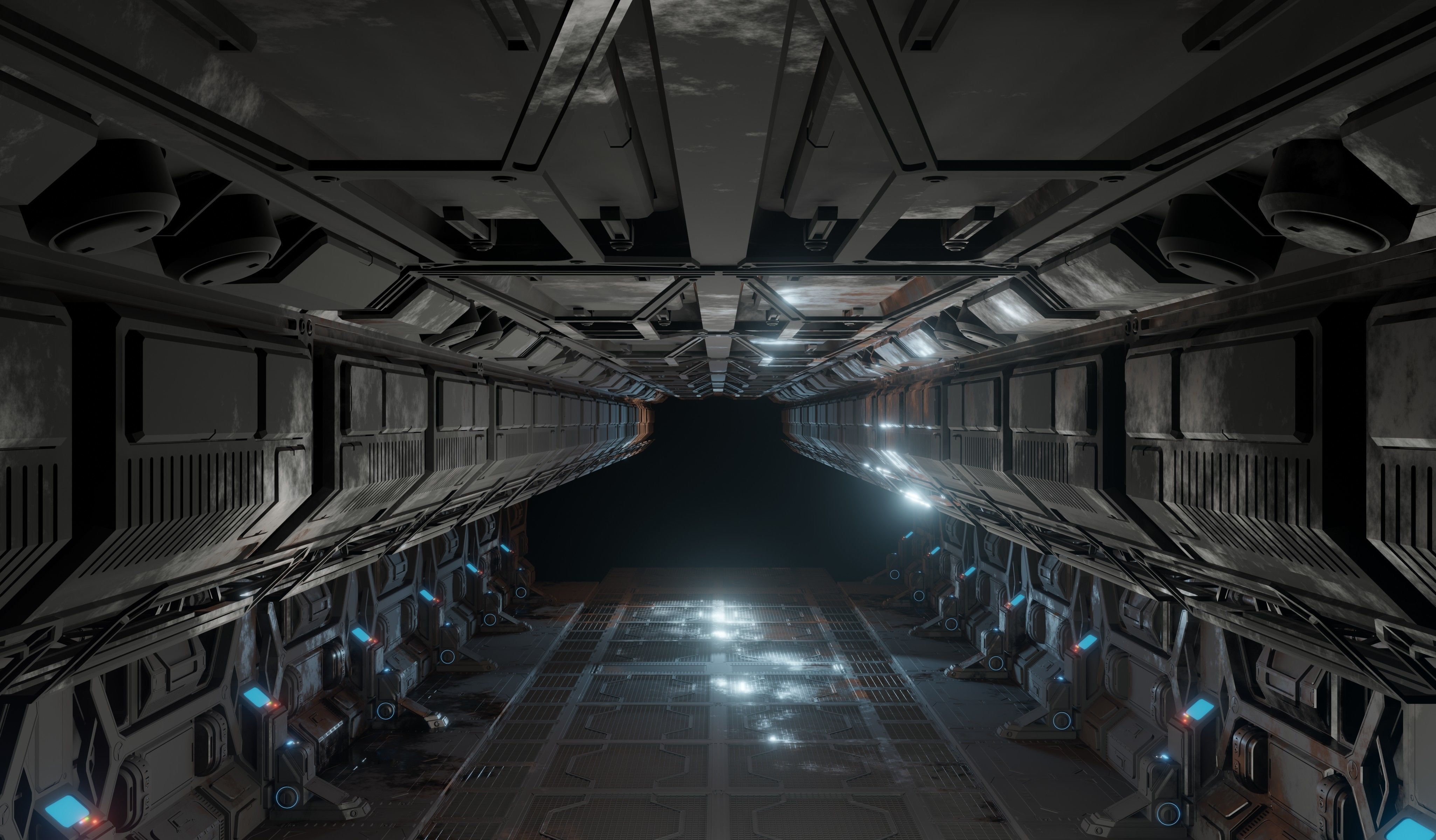 Sci-fi laboratory work room 3D model_19