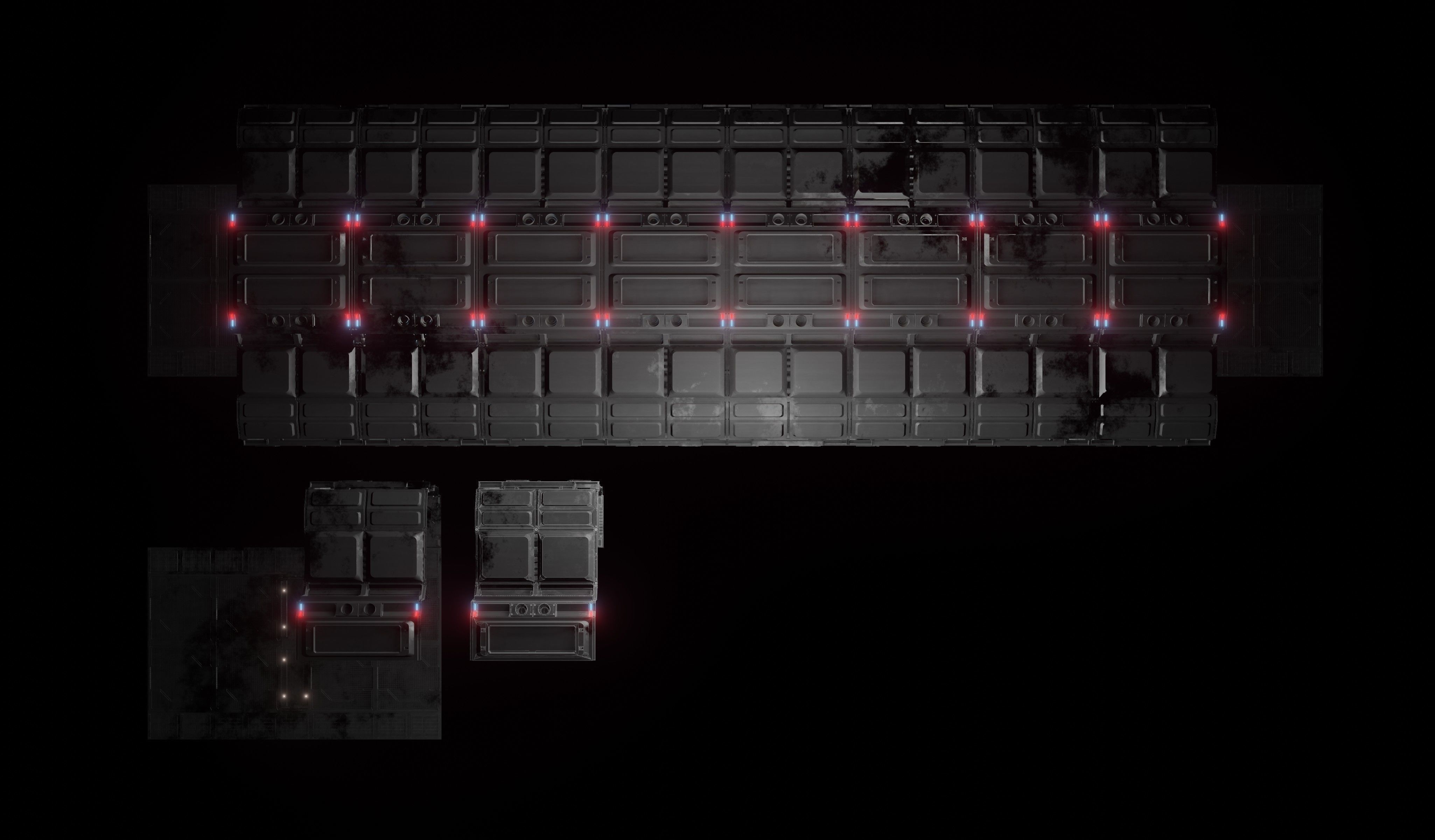 Sci-fi laboratory work room 3D model_32