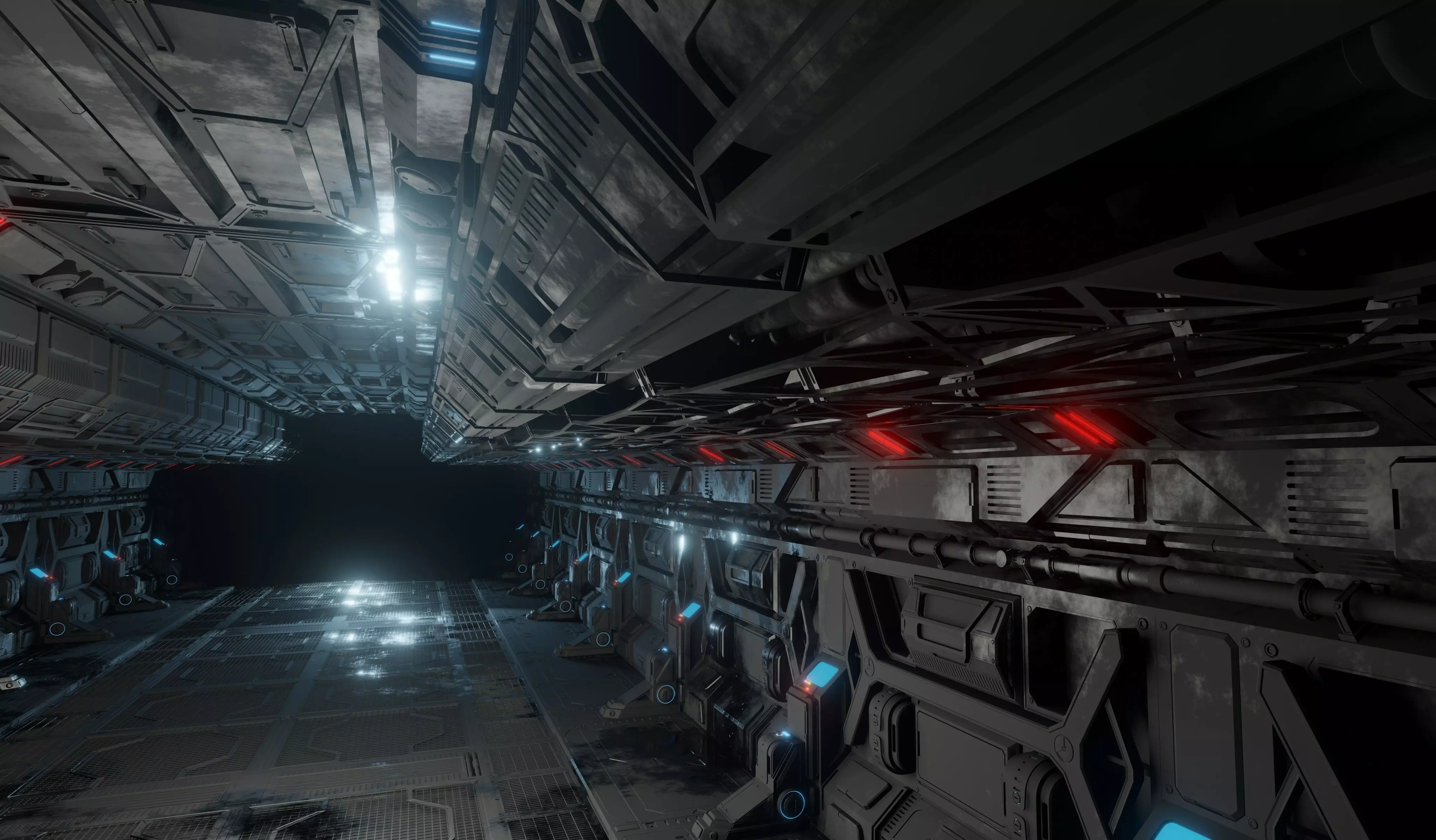 Sci-fi laboratory work room 3D model_0