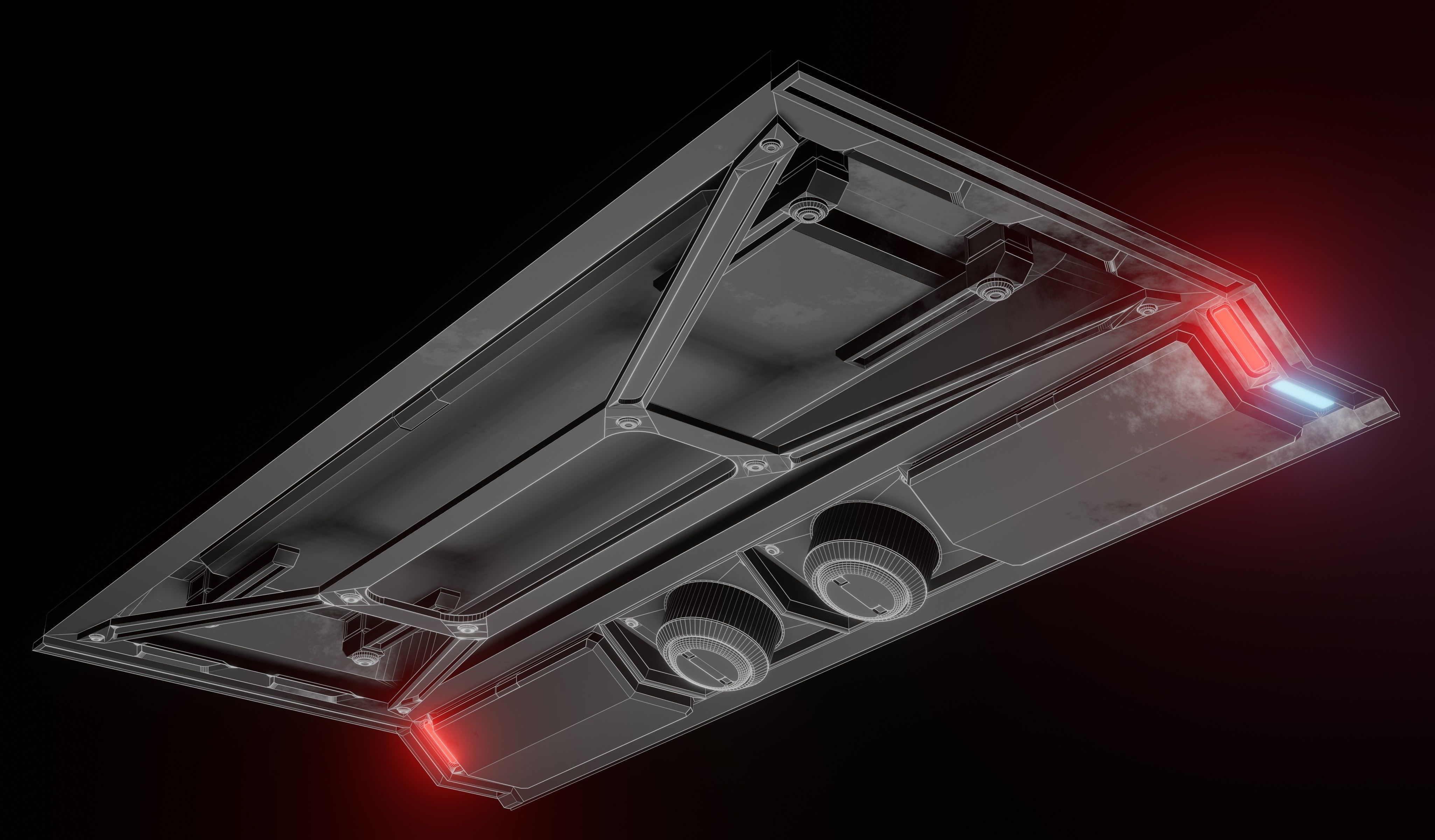 Sci-fi laboratory work room 3D model_9