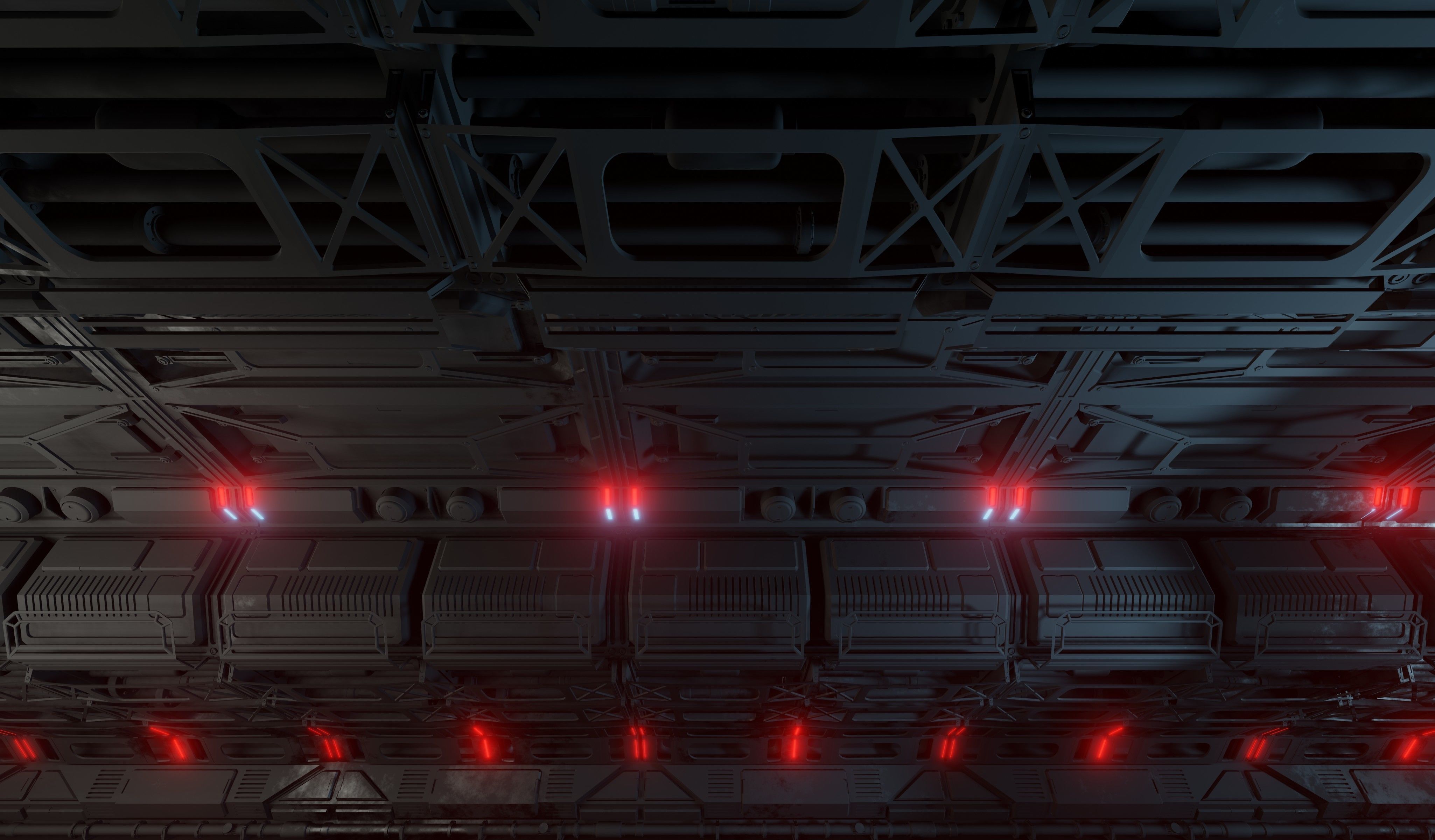 Sci-fi laboratory work room 3D model_24