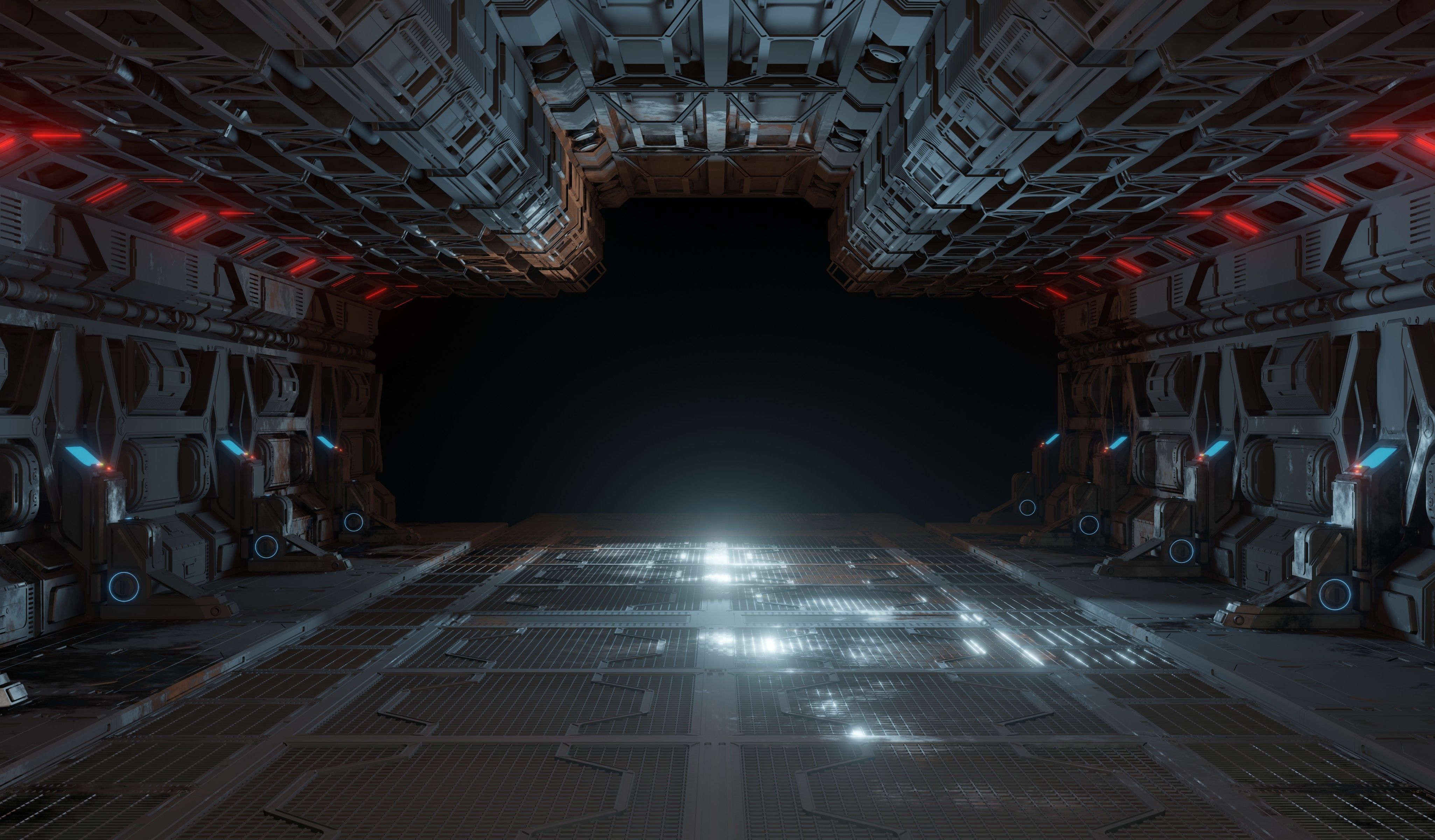 Sci-fi laboratory work room 3D model_17