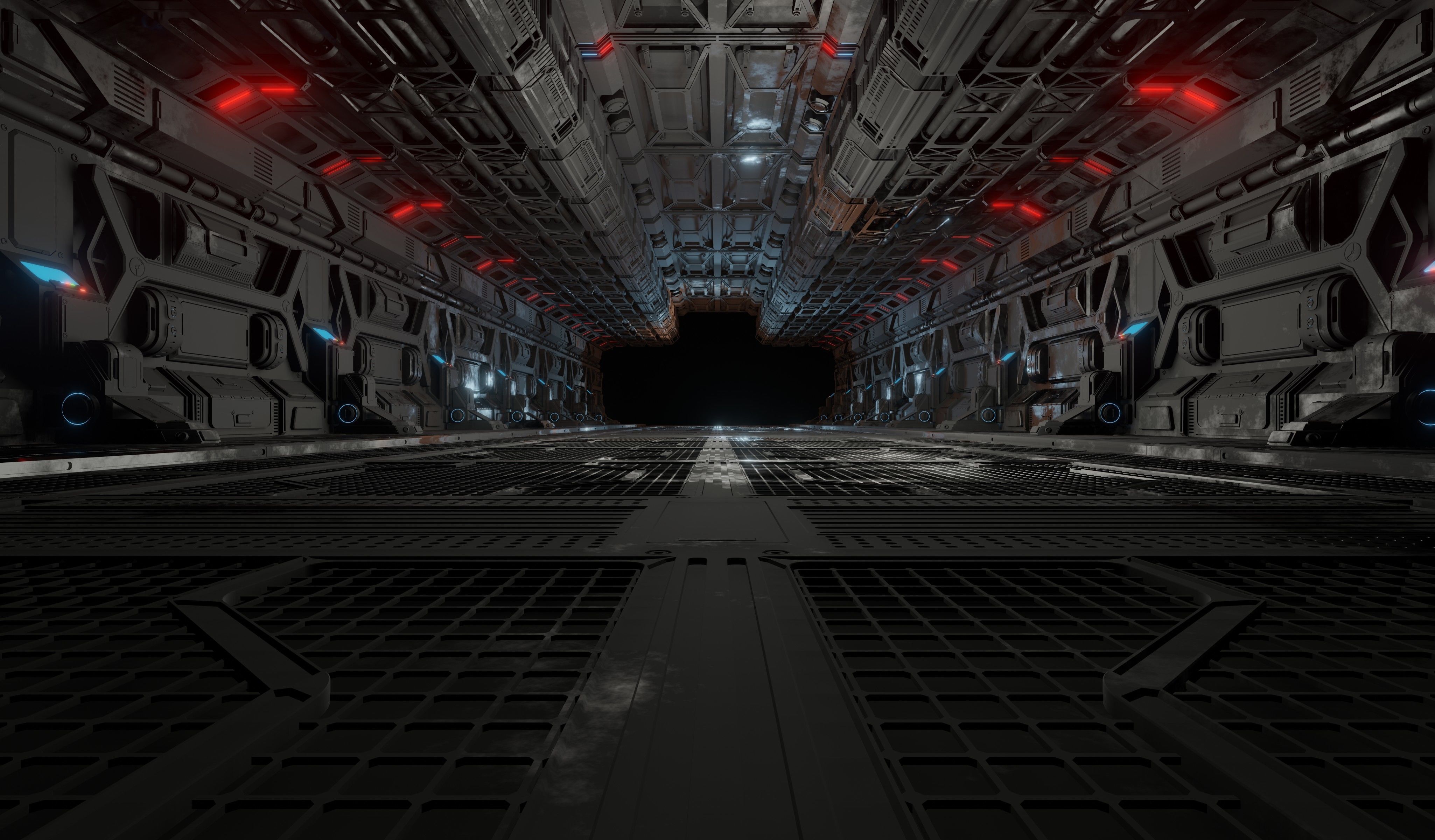 Sci-fi laboratory work room 3D model_20