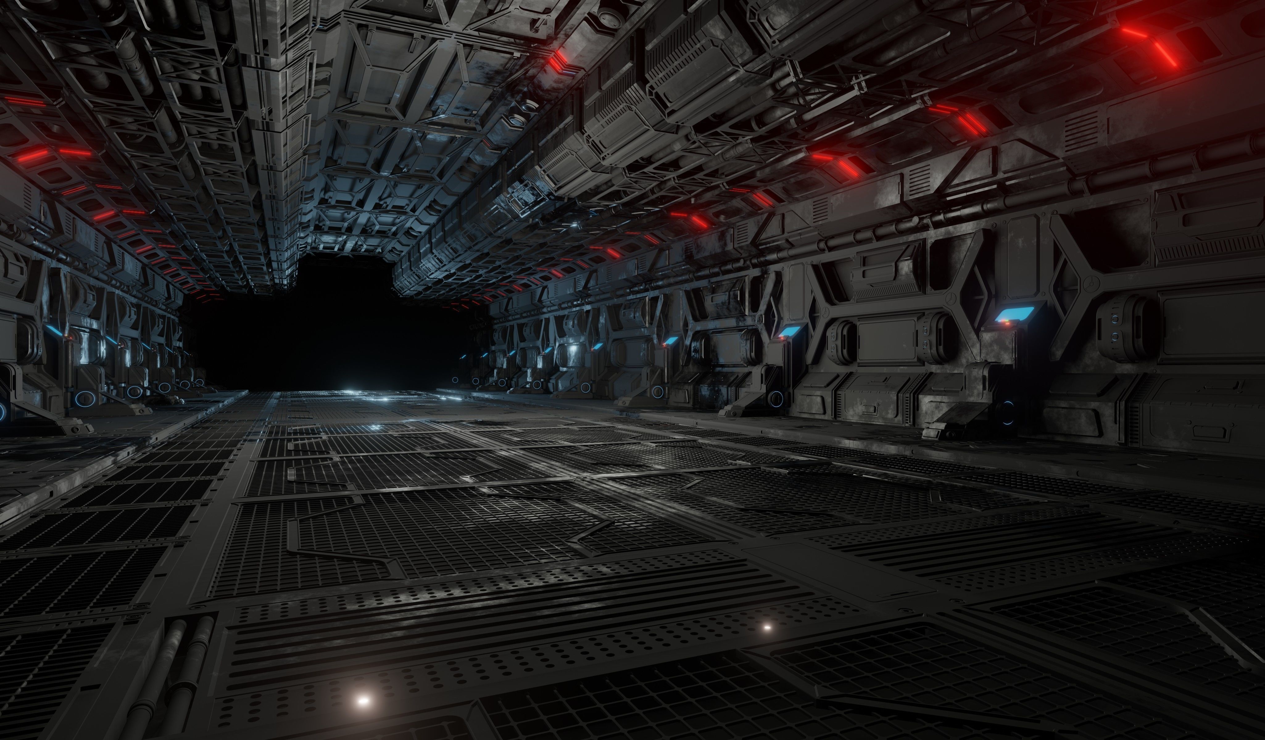 Sci-fi laboratory work room 3D model_21