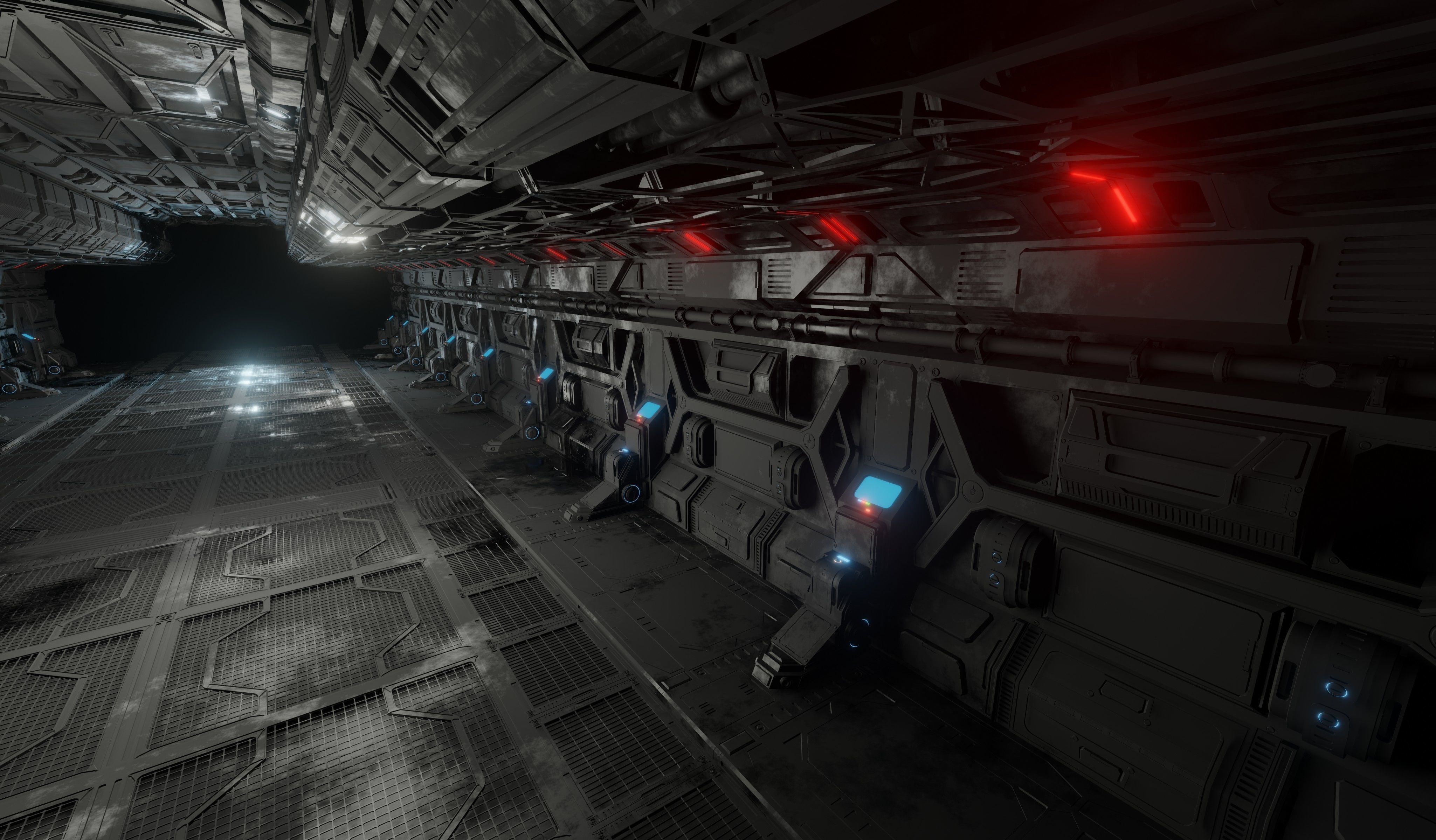 Sci-fi laboratory work room 3D model_29