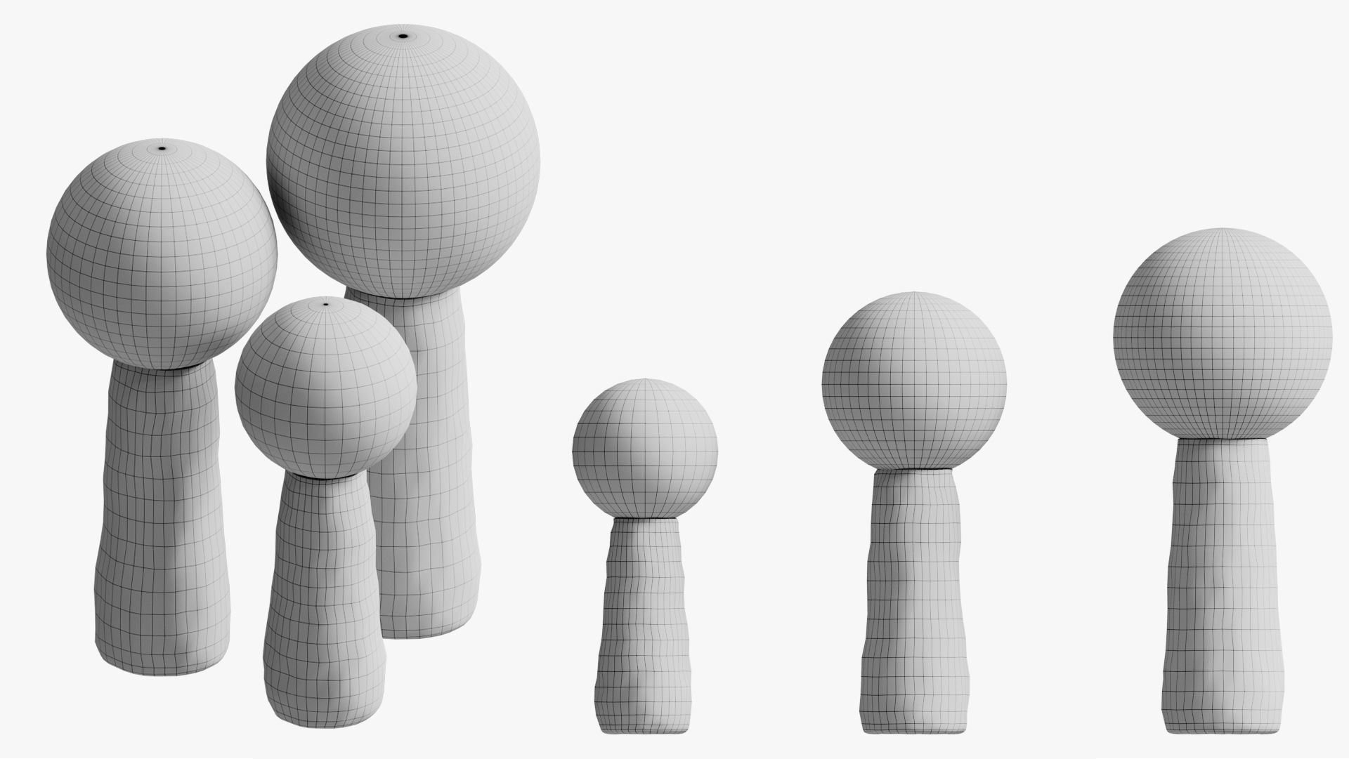 table lamp kokeshi 3D model_7