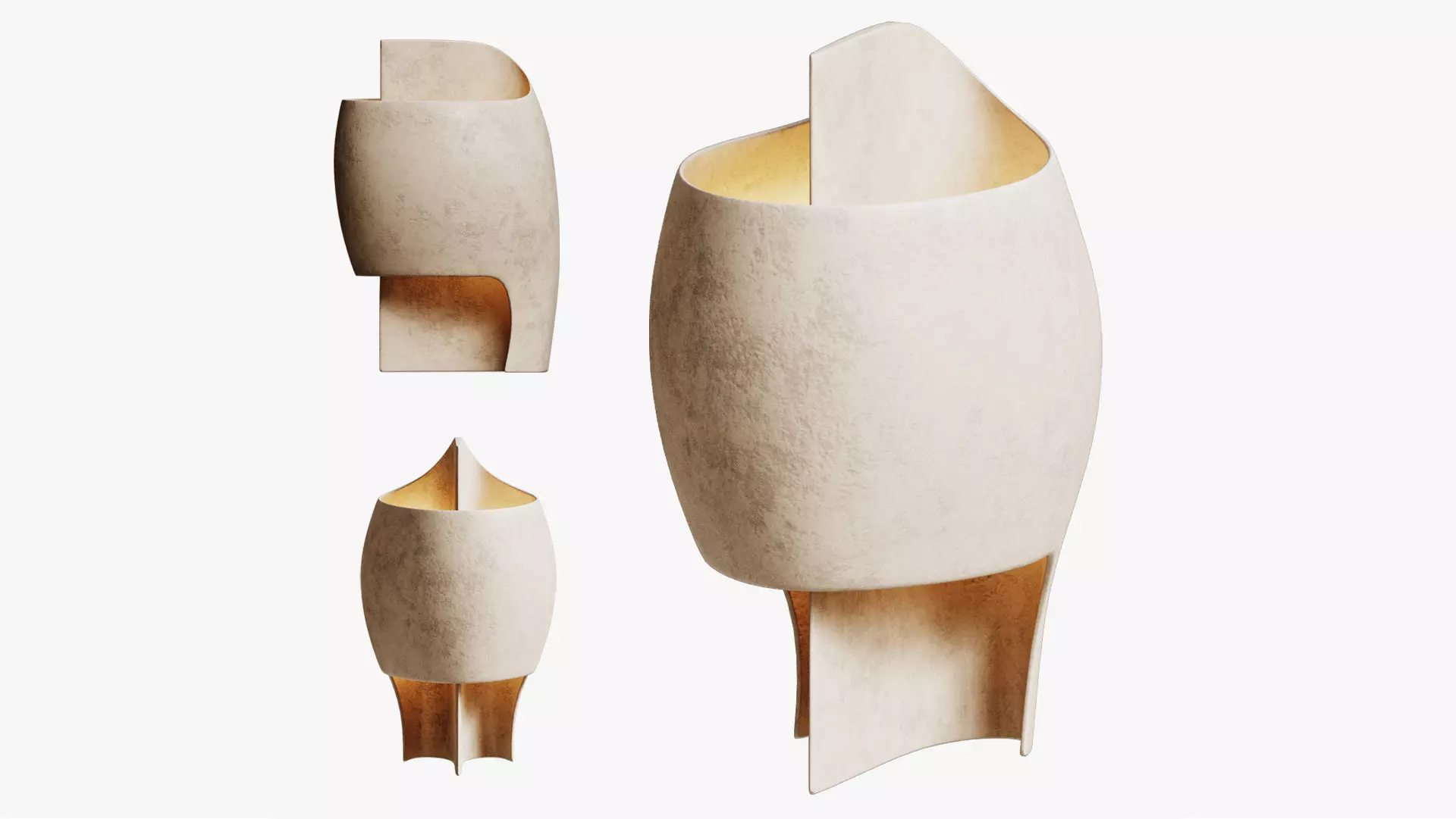 B Lamp White by Thierry Dreyfus x Nymphenburg 3D model_0