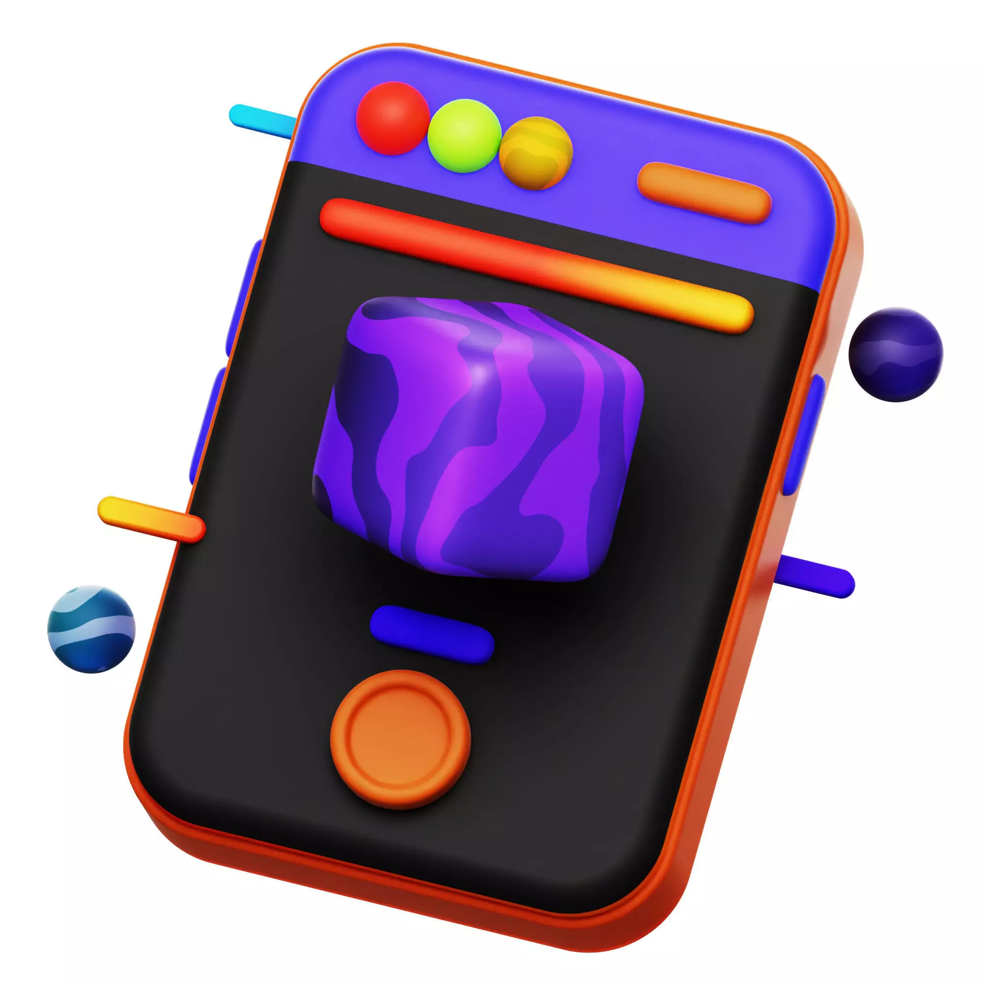 Metaverse Education 3D Icon Low-poly 3D model_0