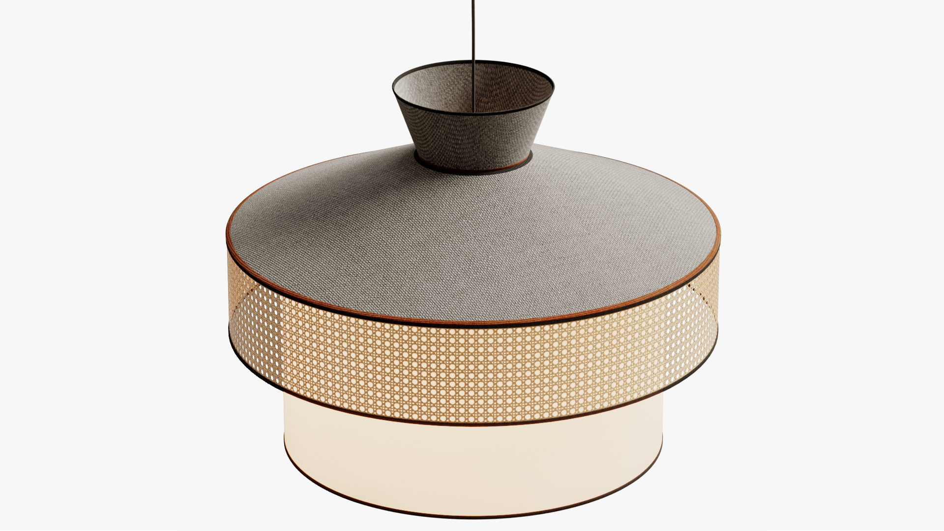 Pendant light wagasa 3D model_1