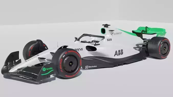 custom f1 2022 concept Free low-poly 3D model