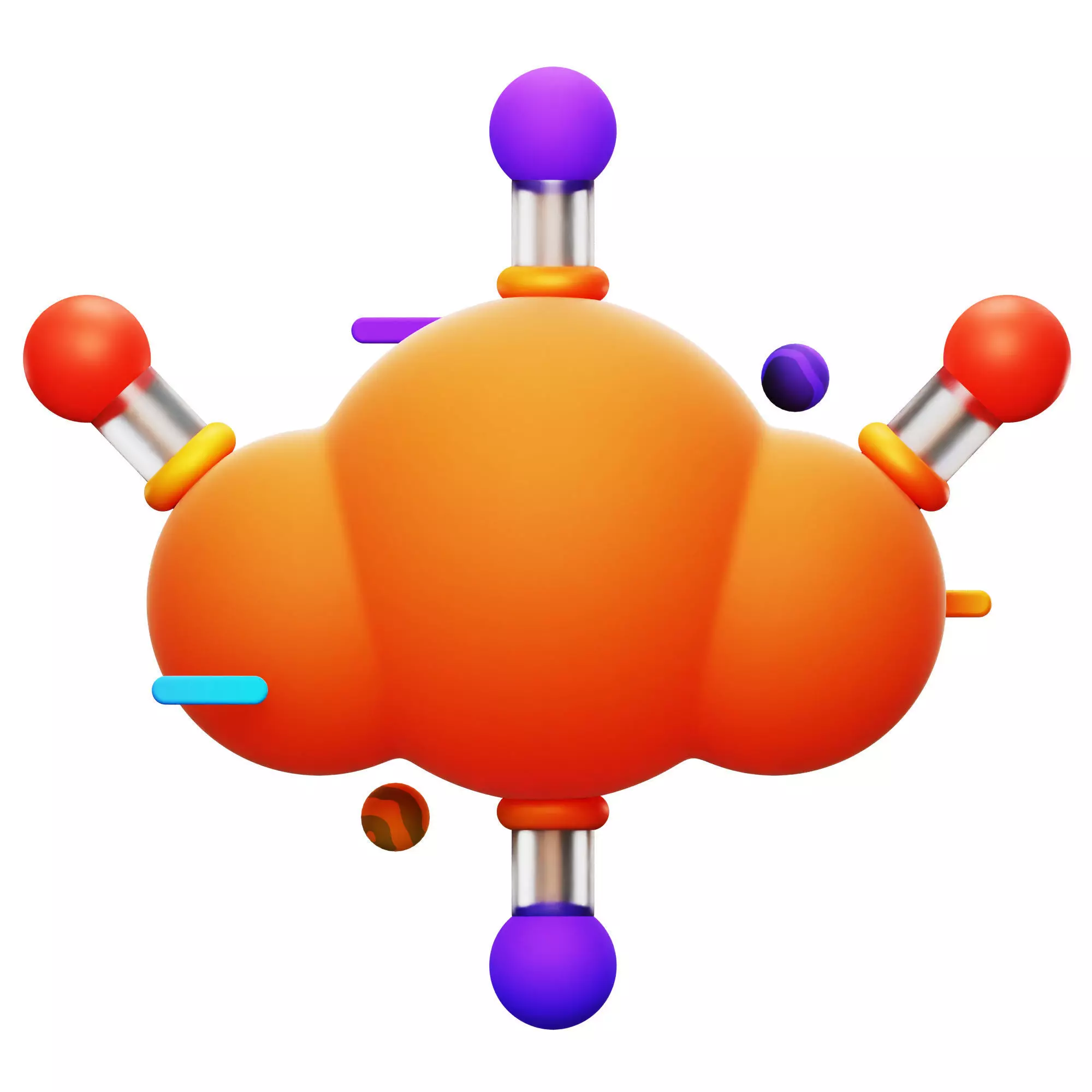 Virtual Storage 3D Icon Low-poly 3D model_0