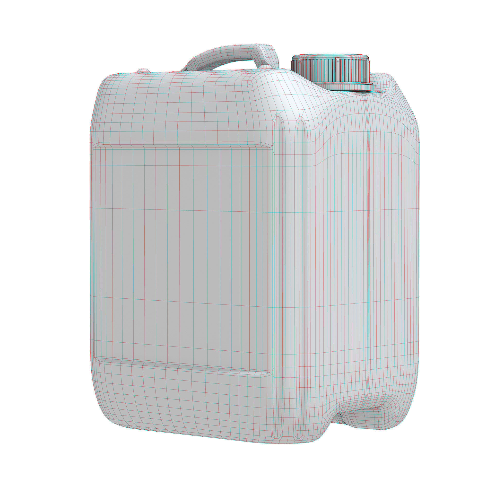 Plastic Jerrycans Set 3D Model Collection_11