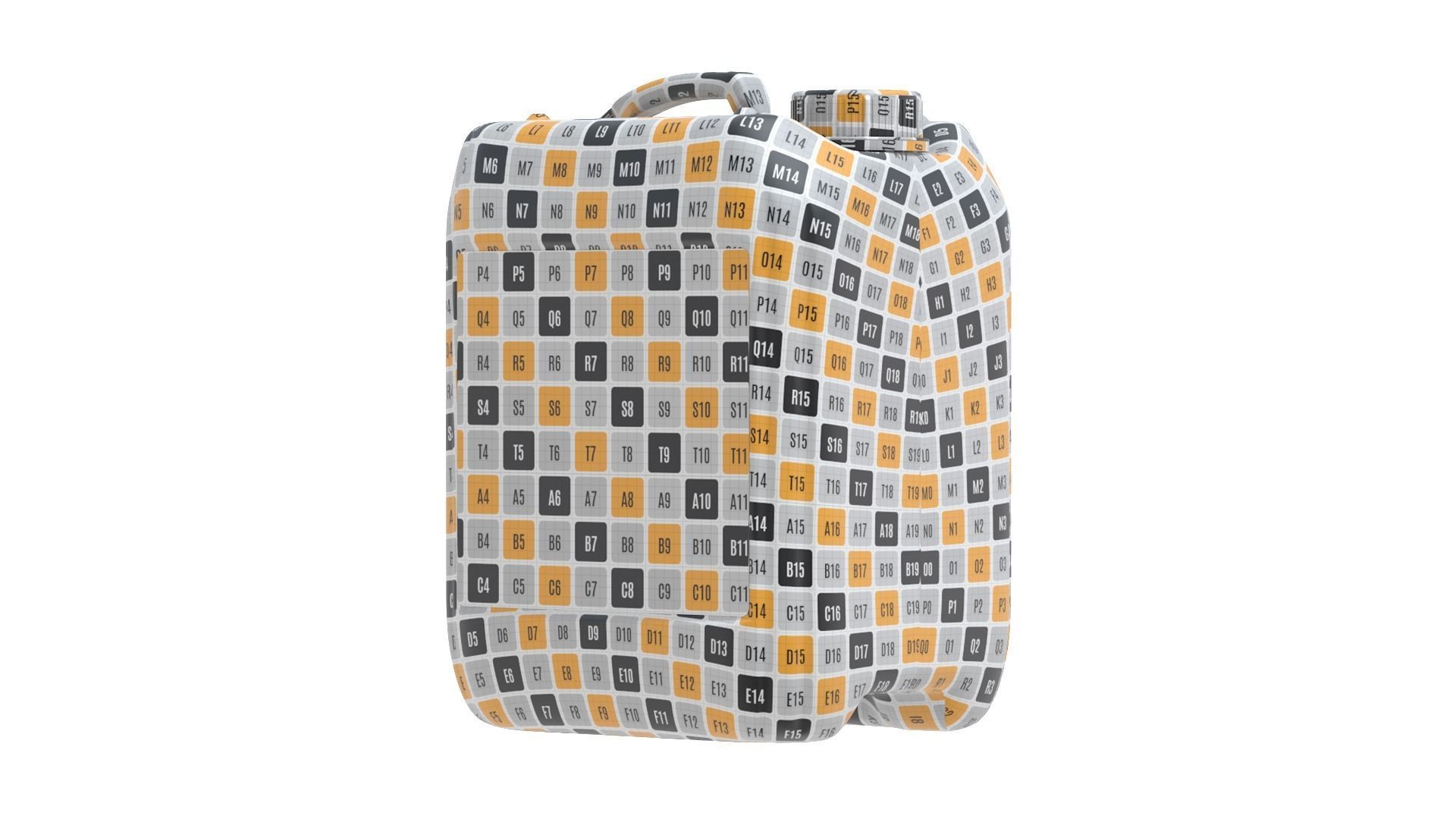 Plastic Jerrycans Set 3D Model Collection_12