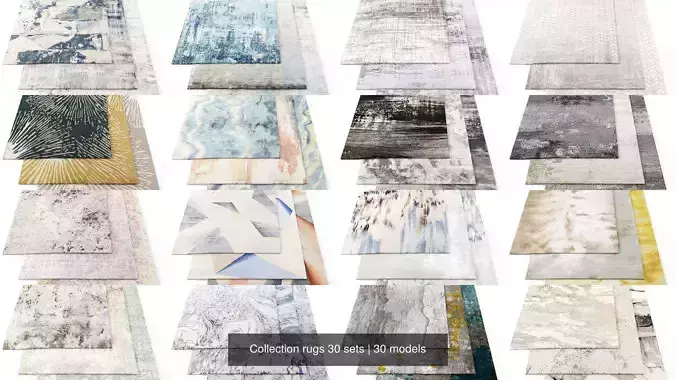 Collection rugs 30 sets 