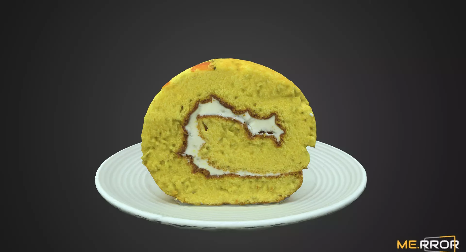 Sweet Pumpkin Roll Cake 3D model