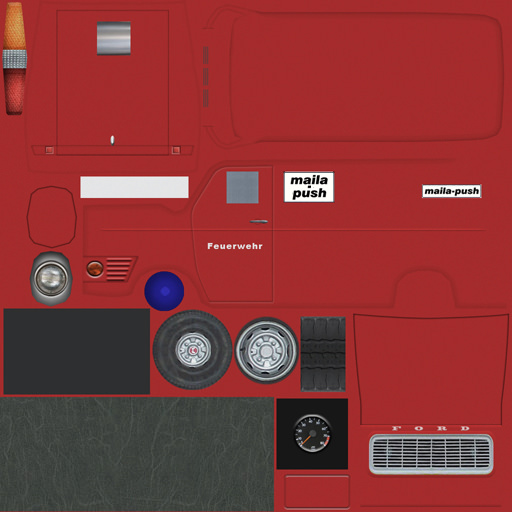 Fire Truck 3D model_9