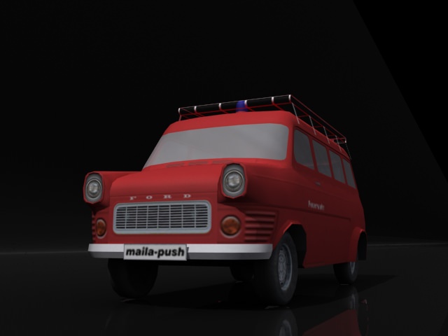 Fire Truck 3D model_1