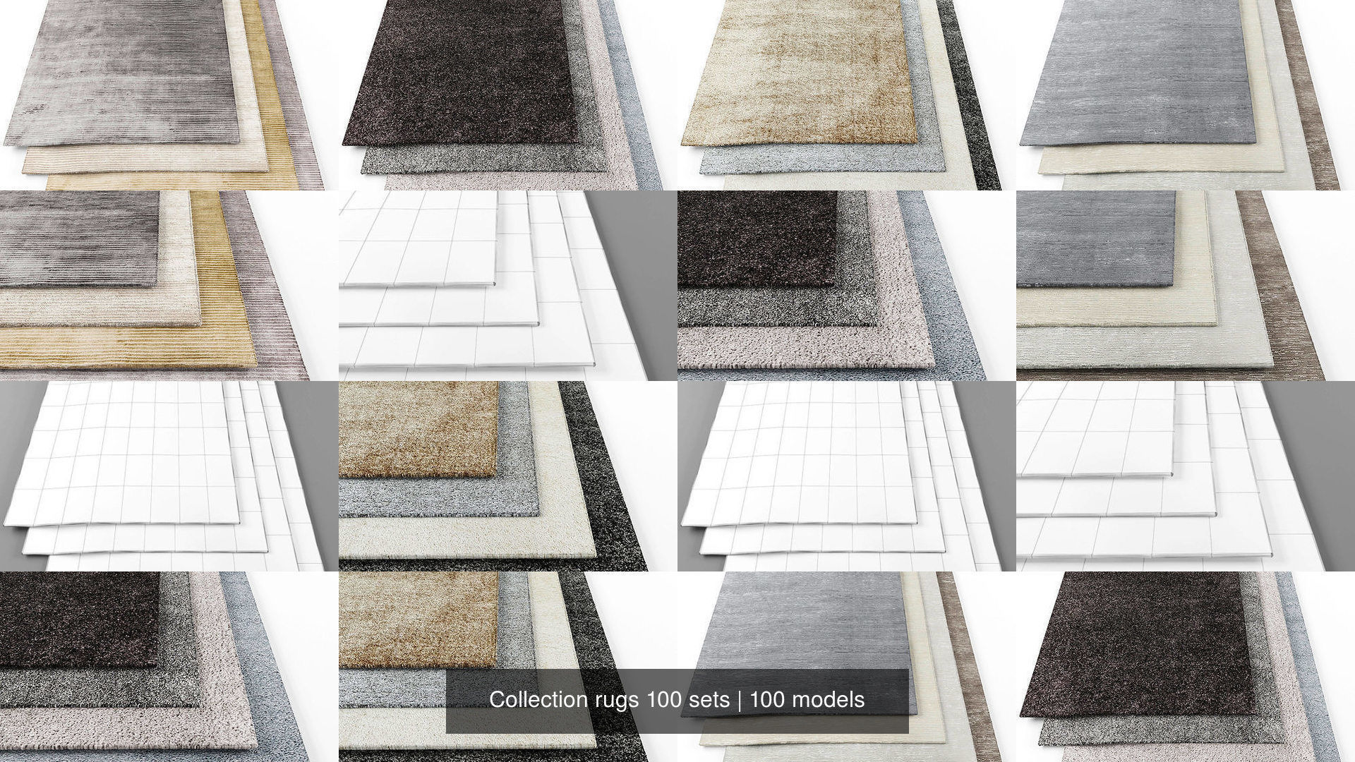 Collection rugs 100 sets _12
