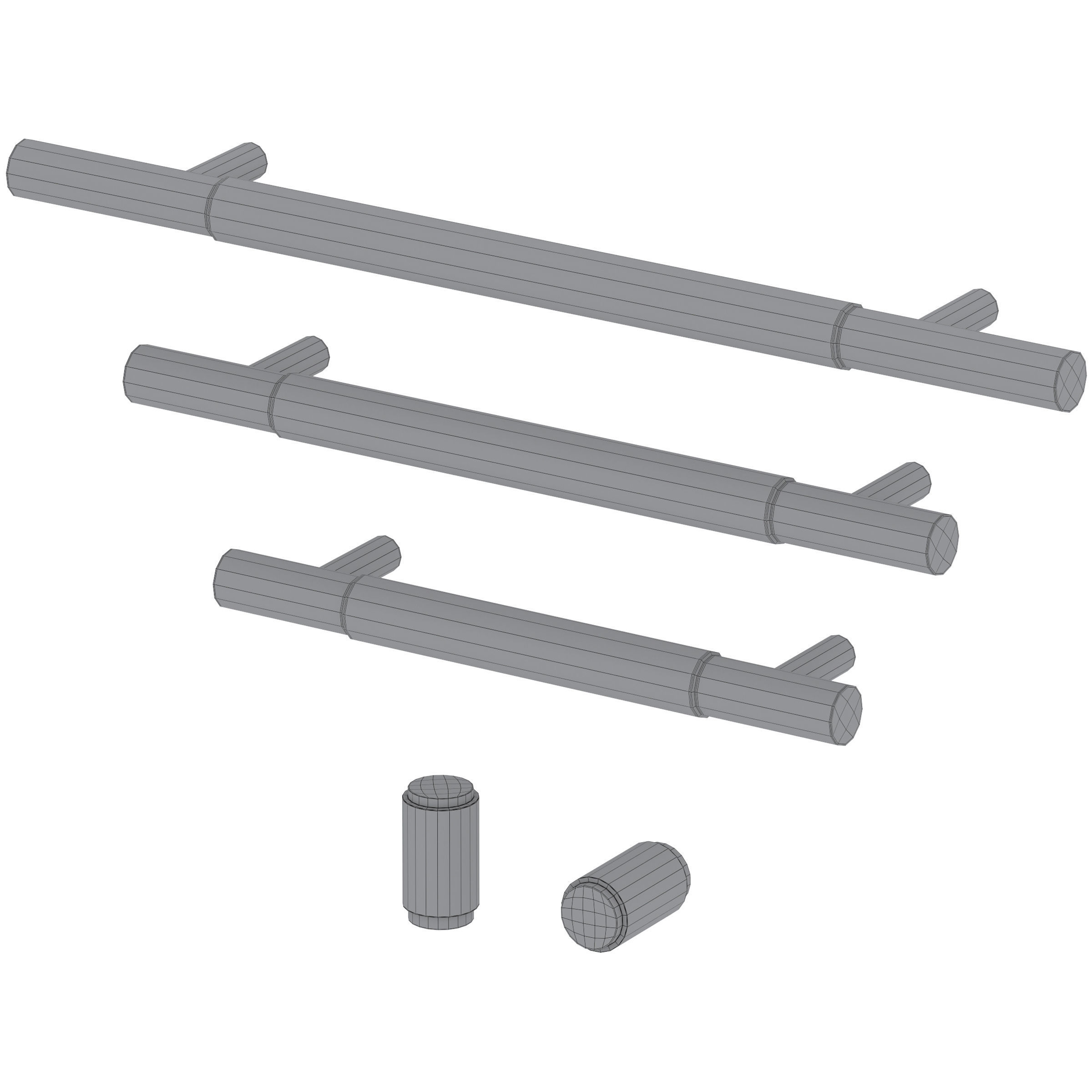 Furniture handle HART by Meraki 3D model_4