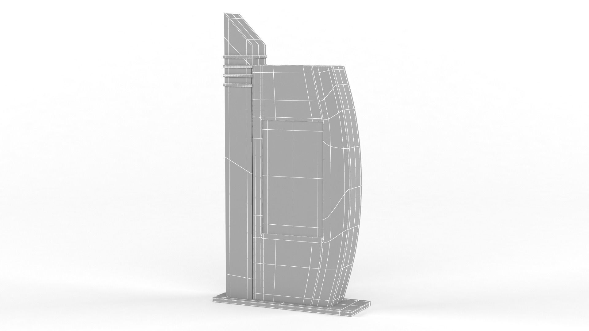 Electronic Kiosk 3D model_9