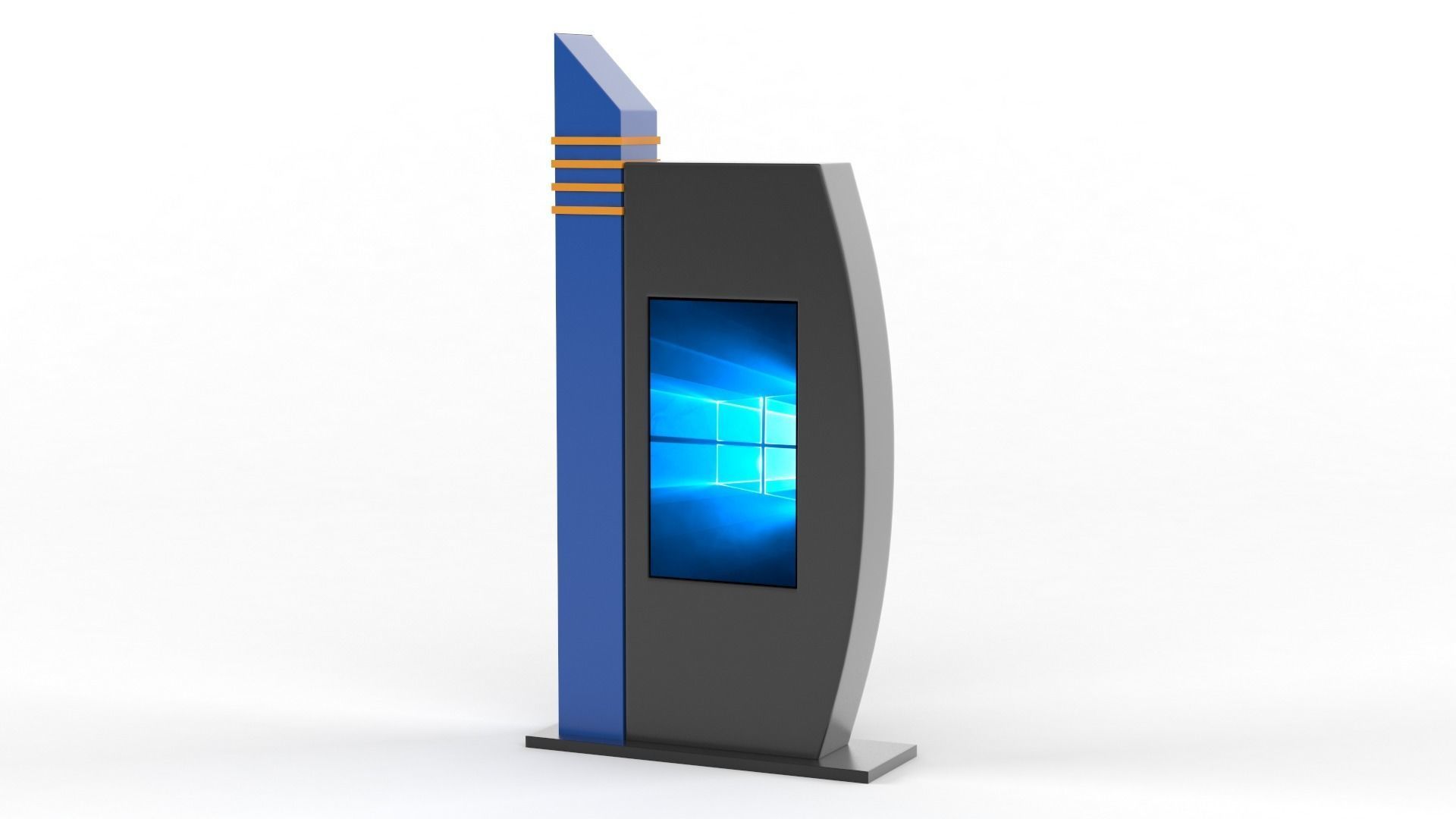 Electronic Kiosk 3D model_2