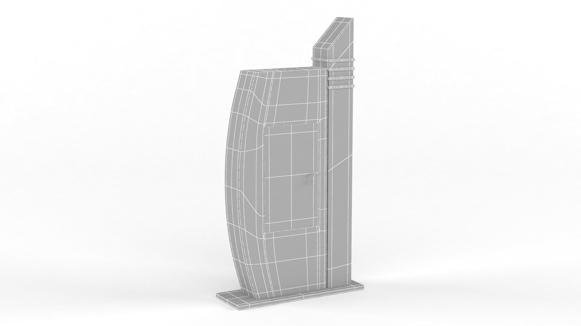 Electronic Kiosk 3D model_11