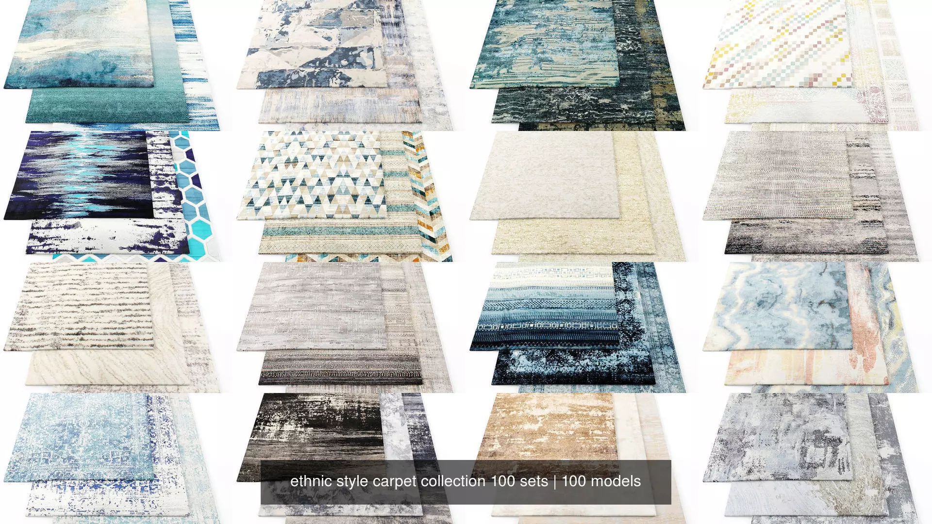 ethnic style carpet collection 100 sets _0