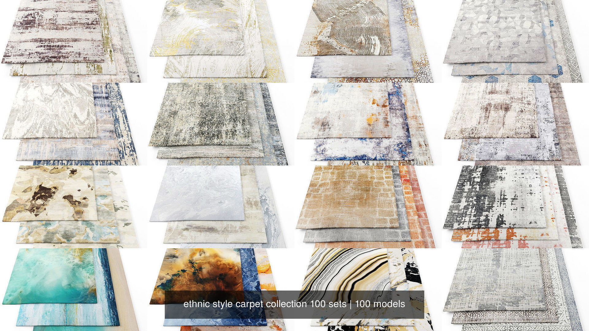 ethnic style carpet collection 100 sets _10