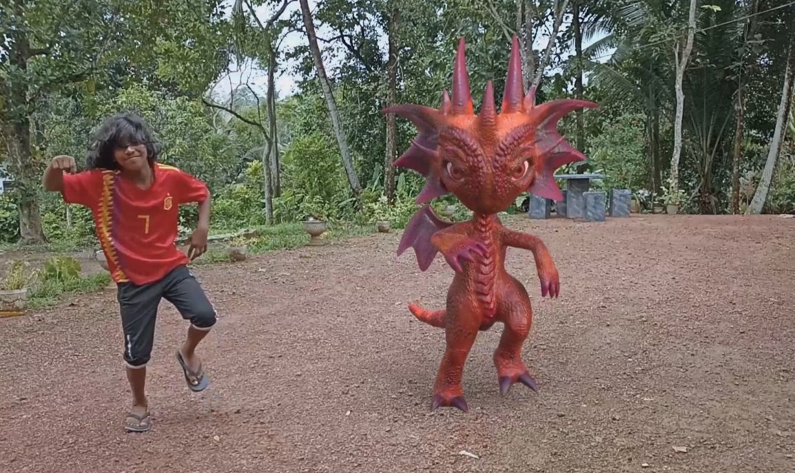 cute dragon Low-poly 3D model_7